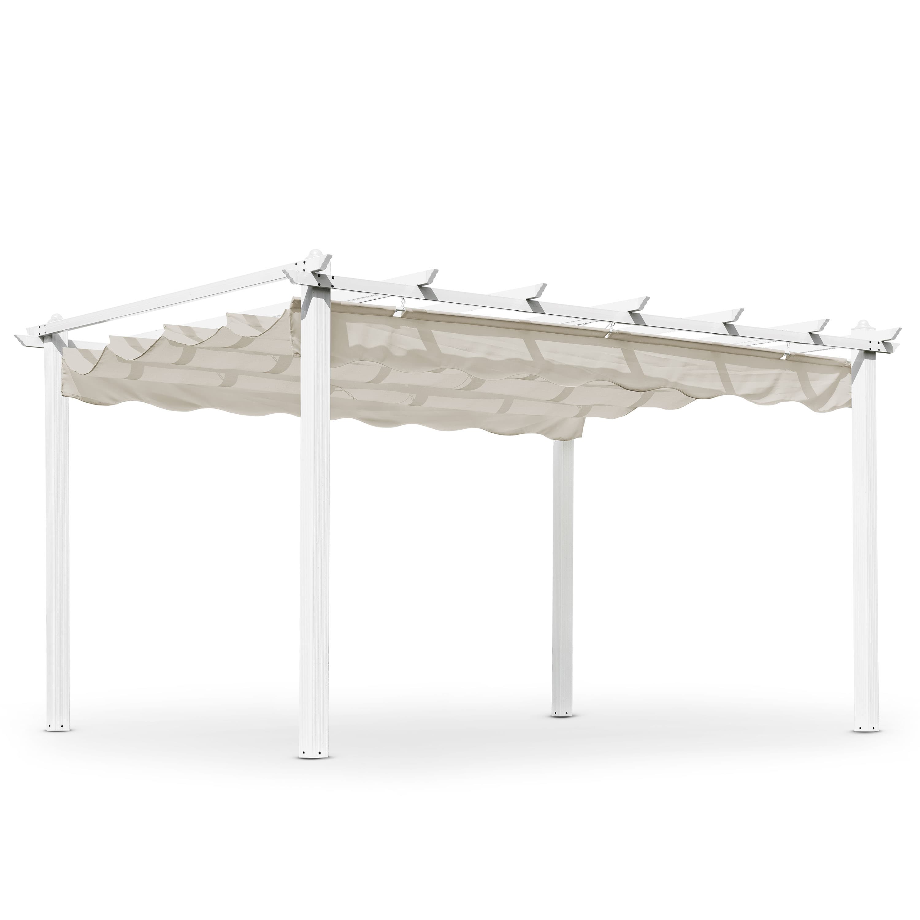 Skanör Pergola Vit/Sand 300x400