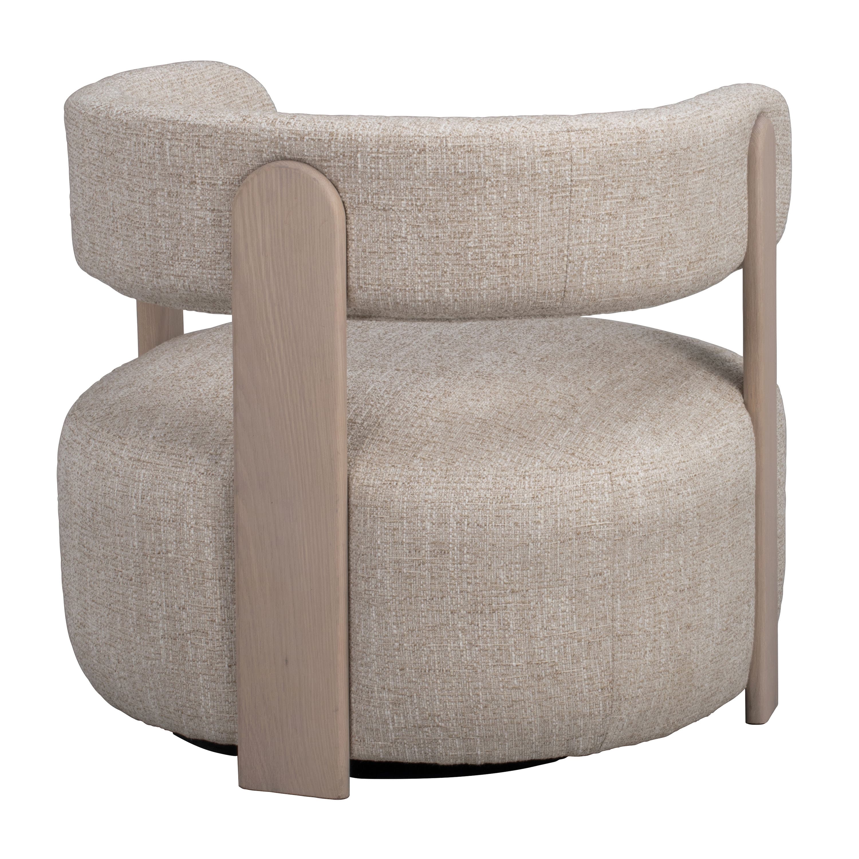 Jenison Loungestol Ljusbeige/Vitpigmenterad
