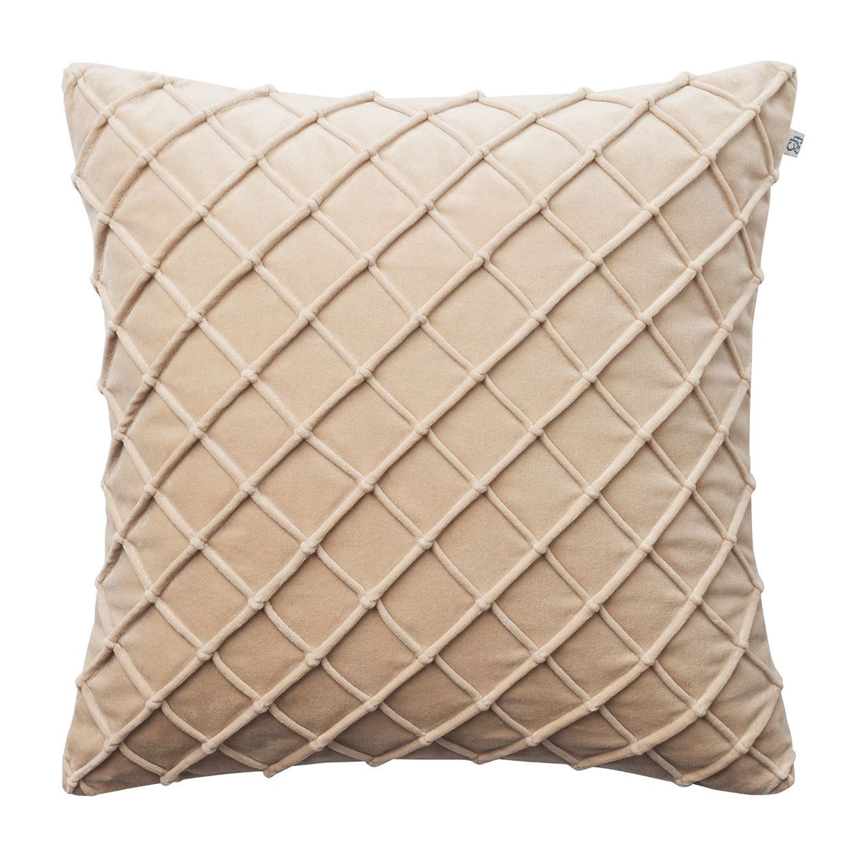 Deva Tyynynpäällinen Sametti Tan 50 x 50