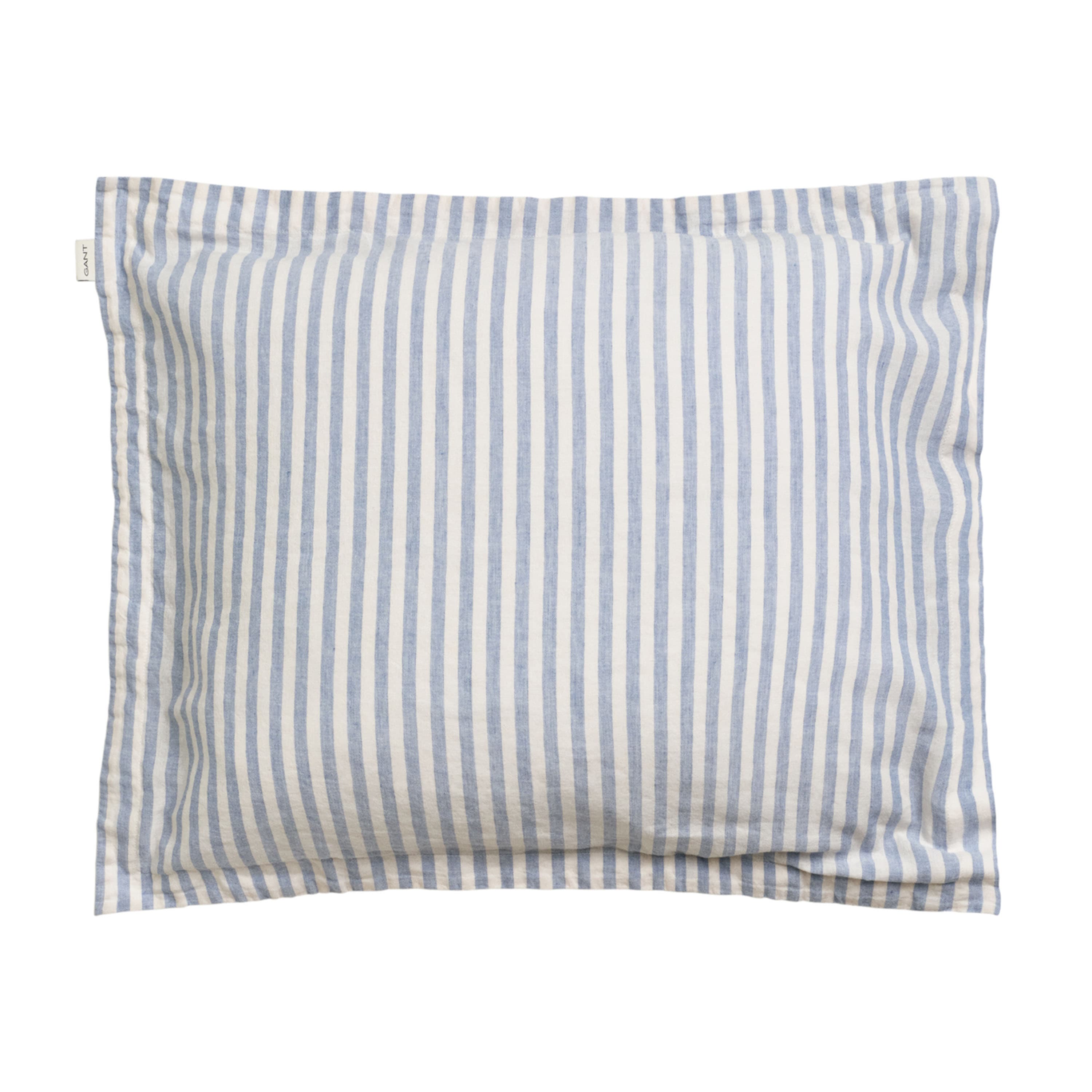 Cotton Linen Stripe Tyynyliina Faded Denim 50x60