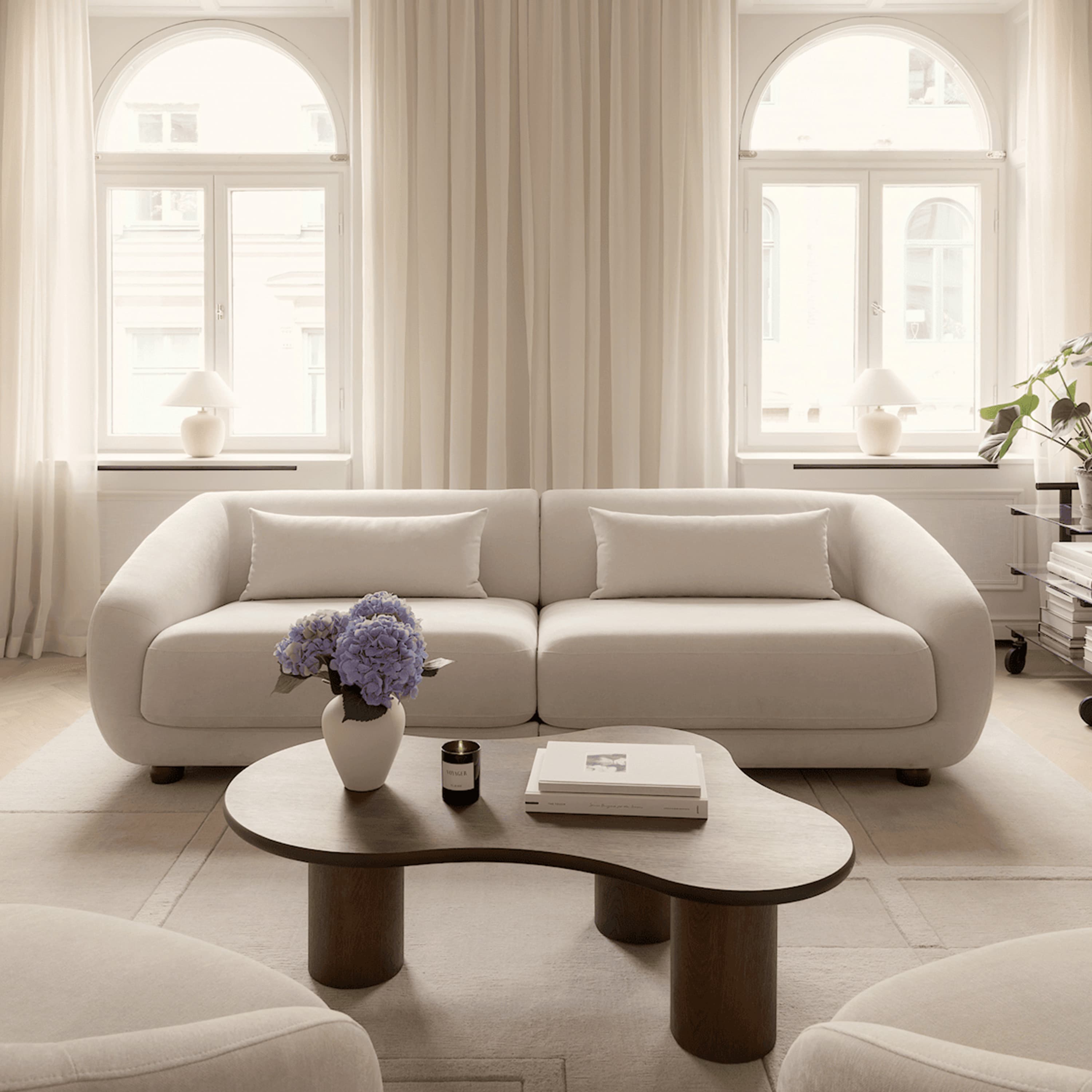 Alba 3-istuttava Sohva Beige 258cm