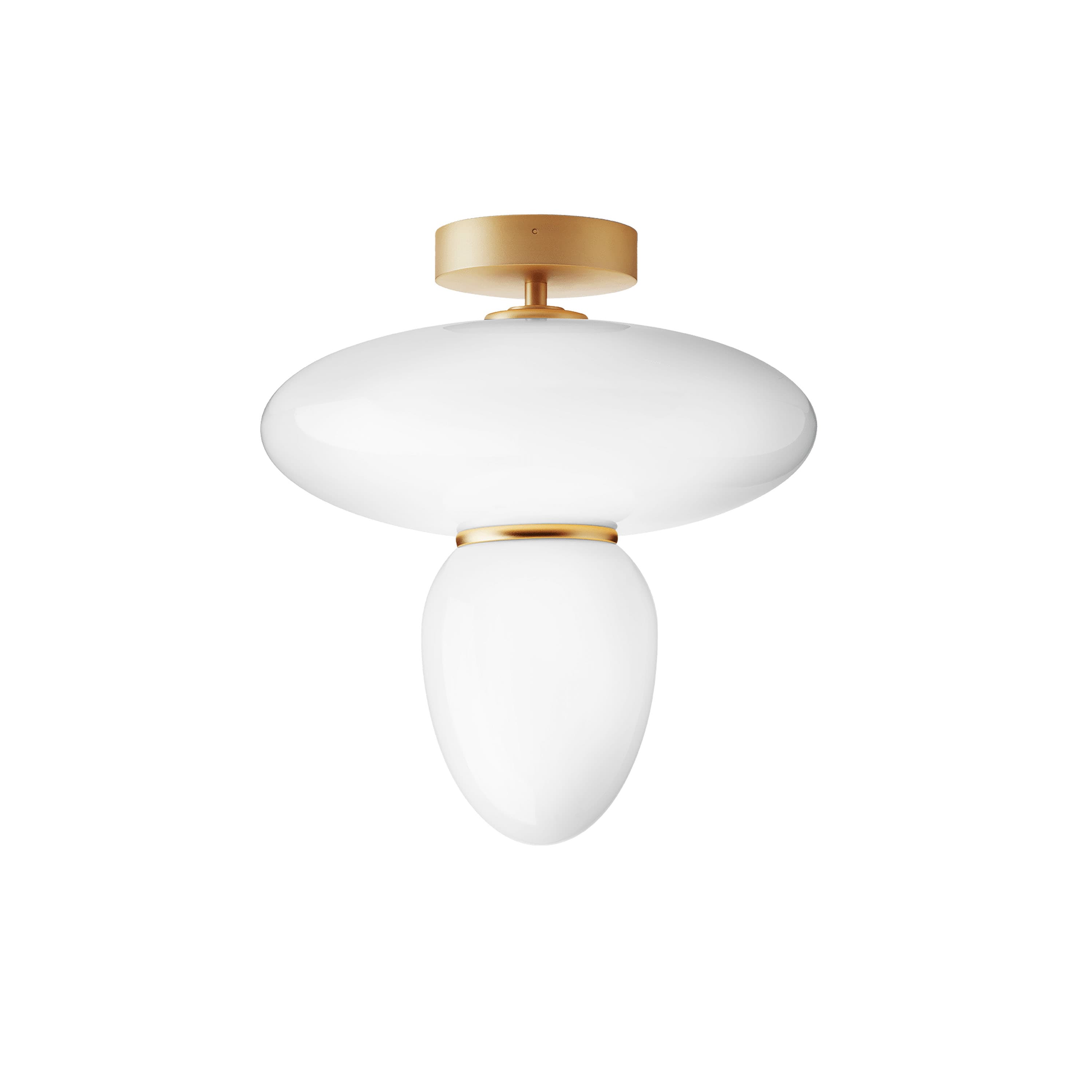 Rizzatto 42 kattovalaisin Satin Brass/Opal