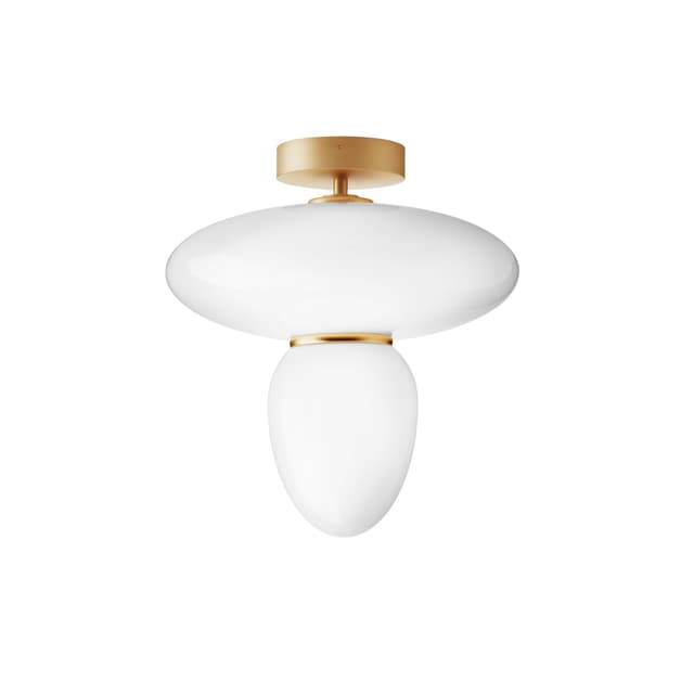 Rizzatto 42 kattovalaisin Satin Brass/Opal