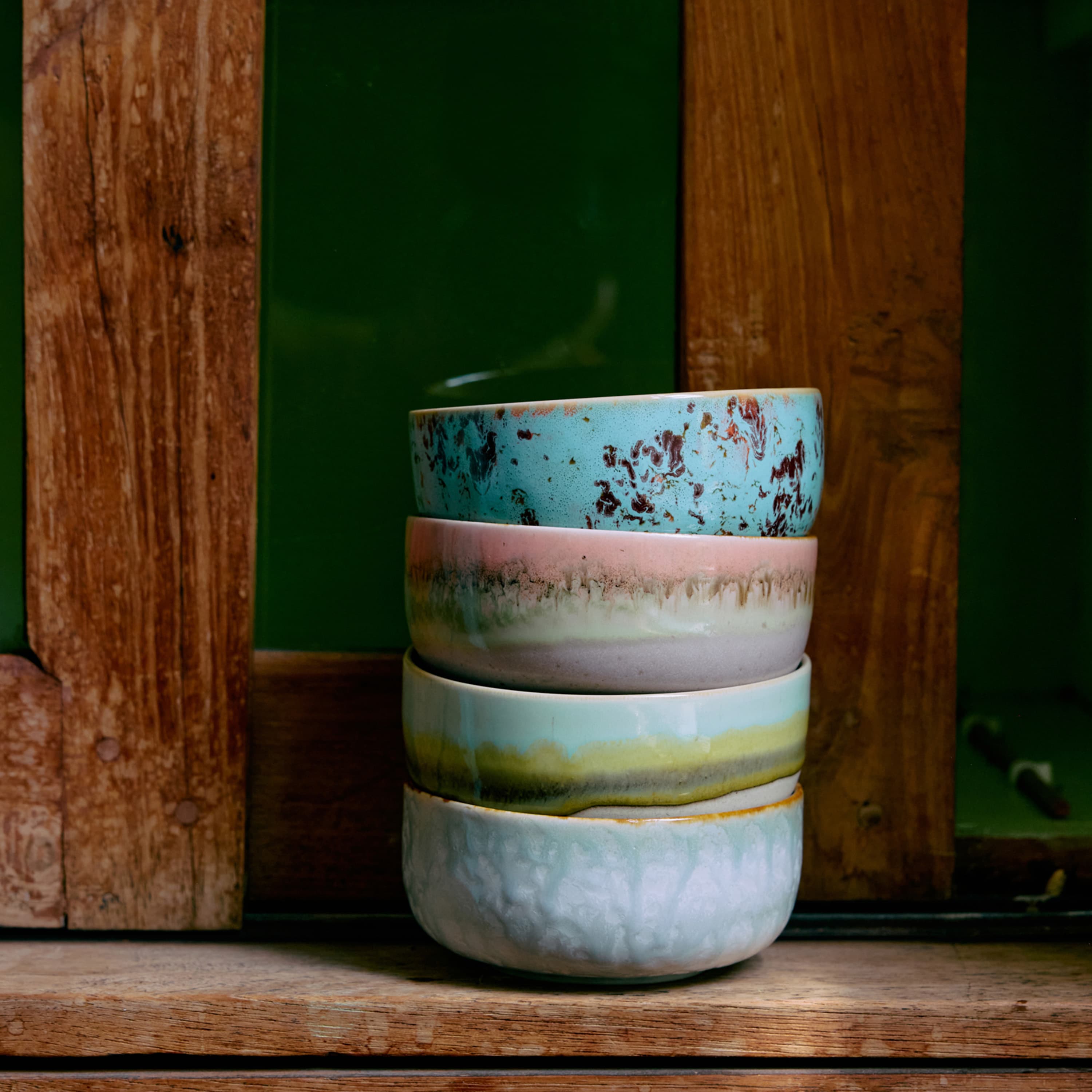 70s Ceramics Jälkiruokakulho Impression 4 kpl