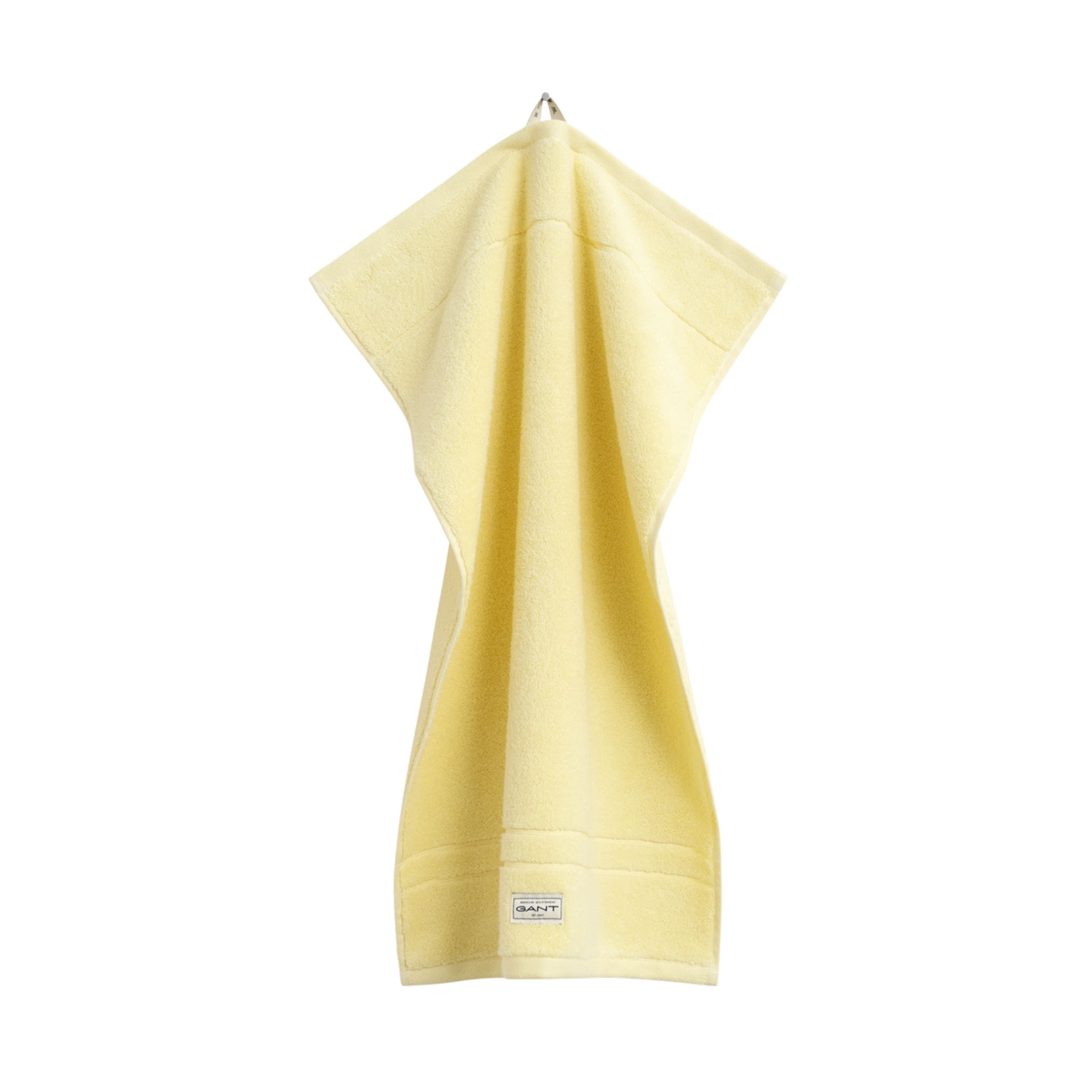 Organic Premium Terry Käsipyyhe Vanilla Yellow 50x70
