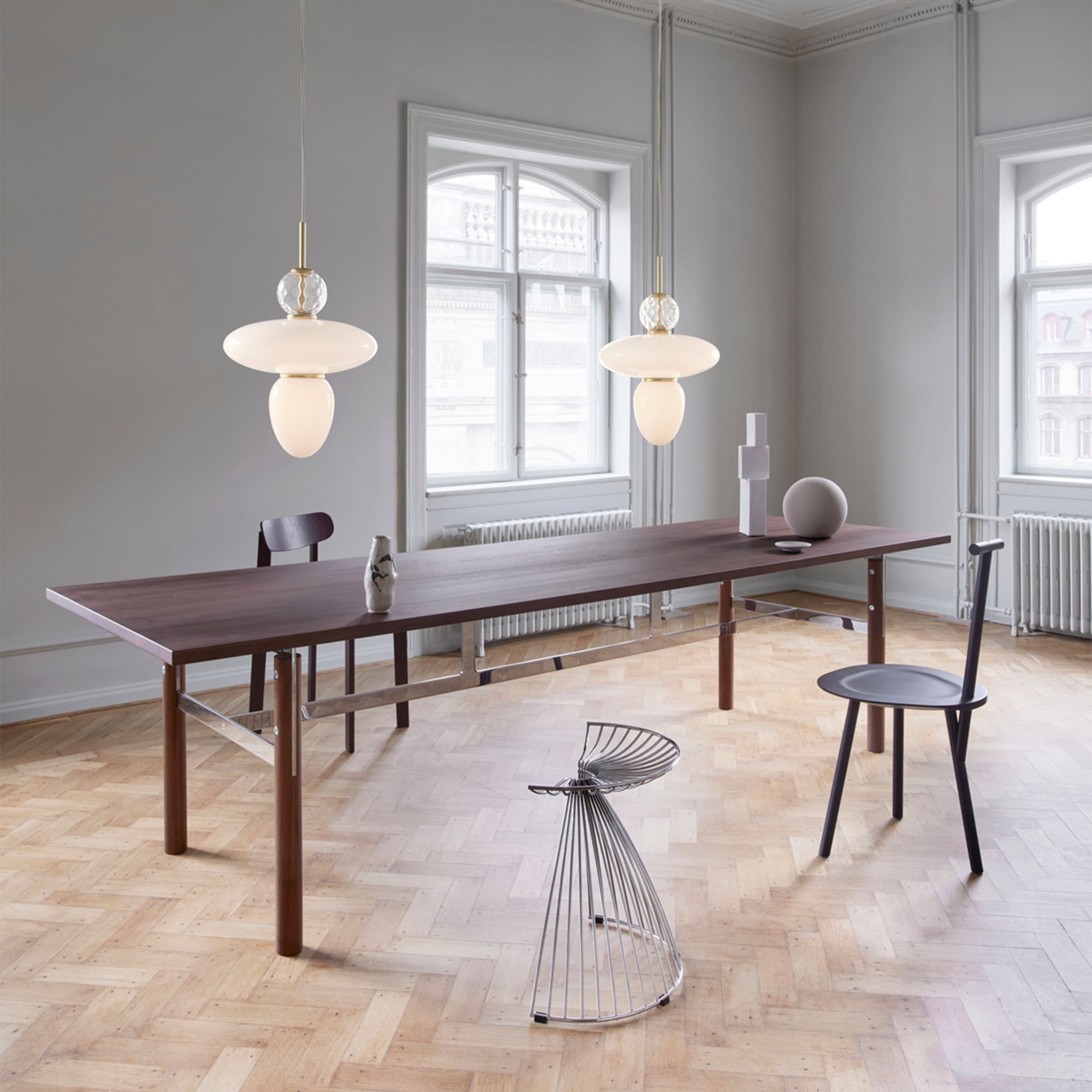 Rizzatto 43 kattovalaisin Satin Brass/Opal