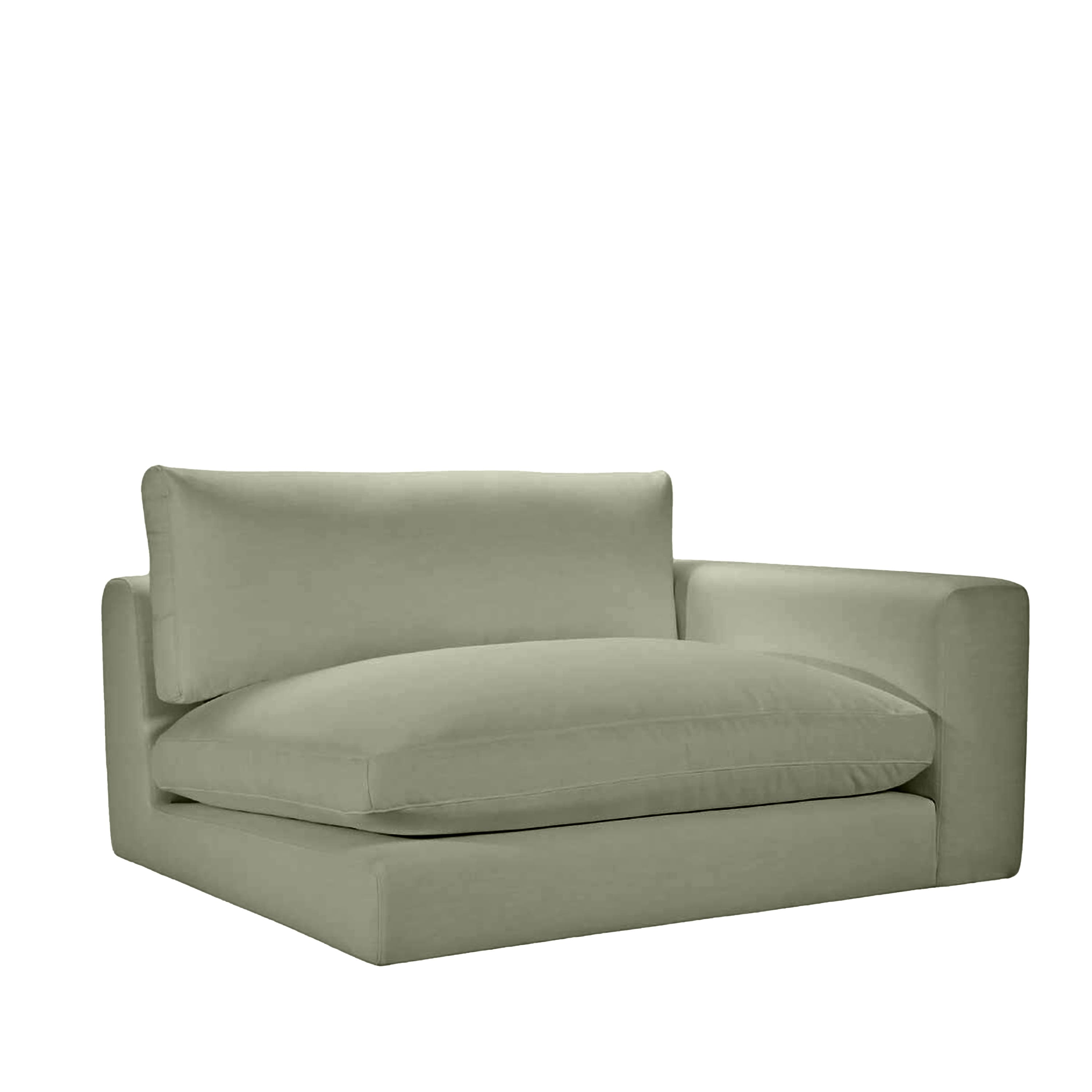 Capri 1,5-istuttava sohvaosa oikea käsinoja Green 142cm