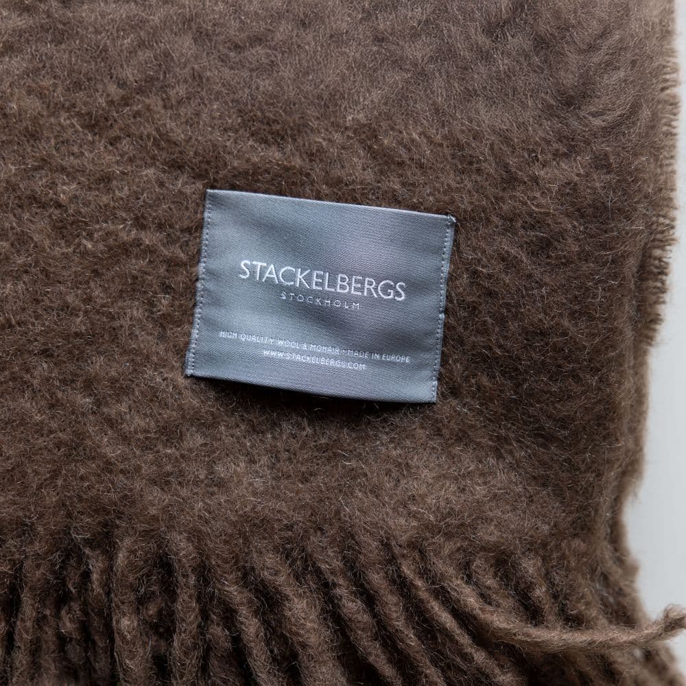 Mohair torkkupeitto mellow rose/brick melange