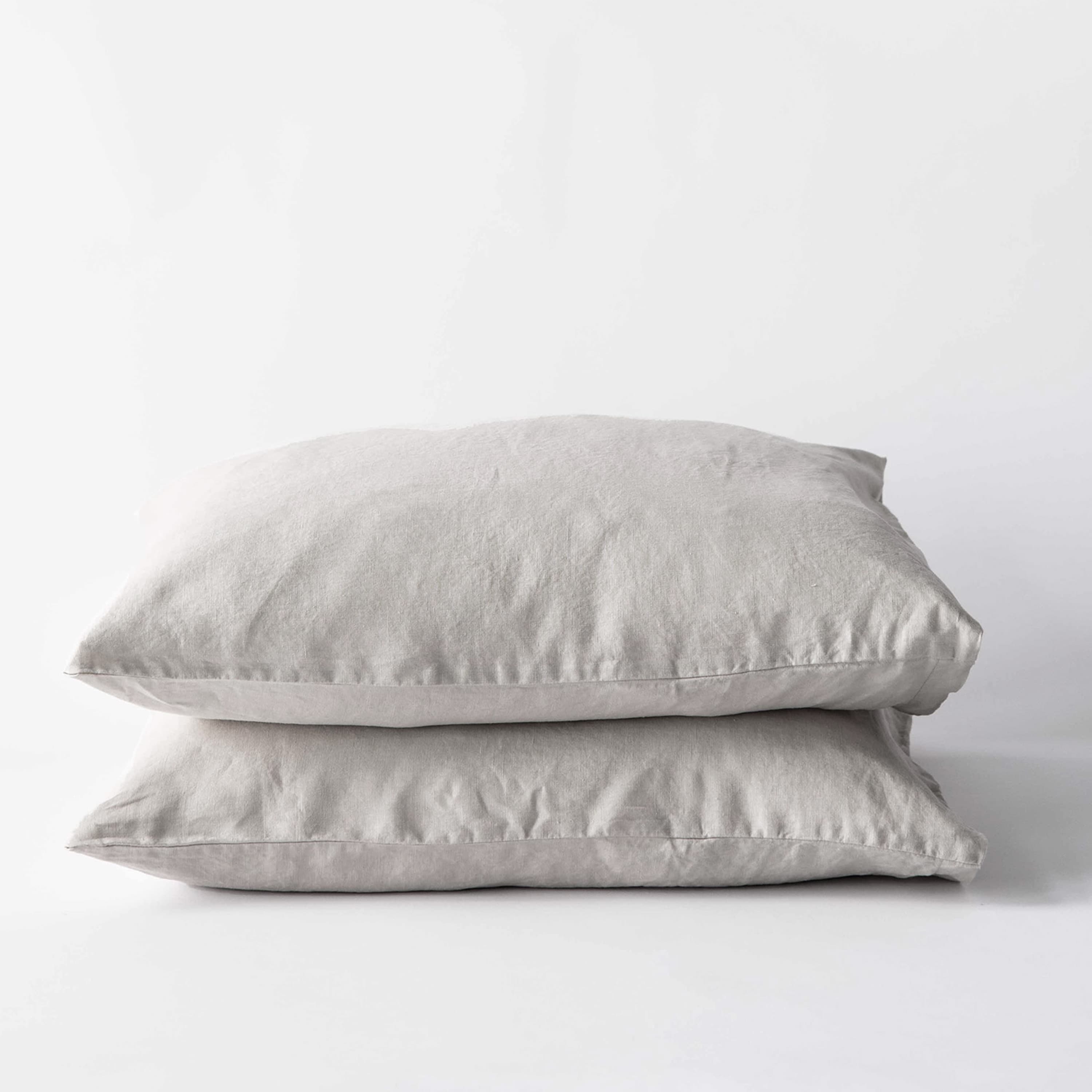 Tyynyliina pellava warm grey 50x60 2-pack
