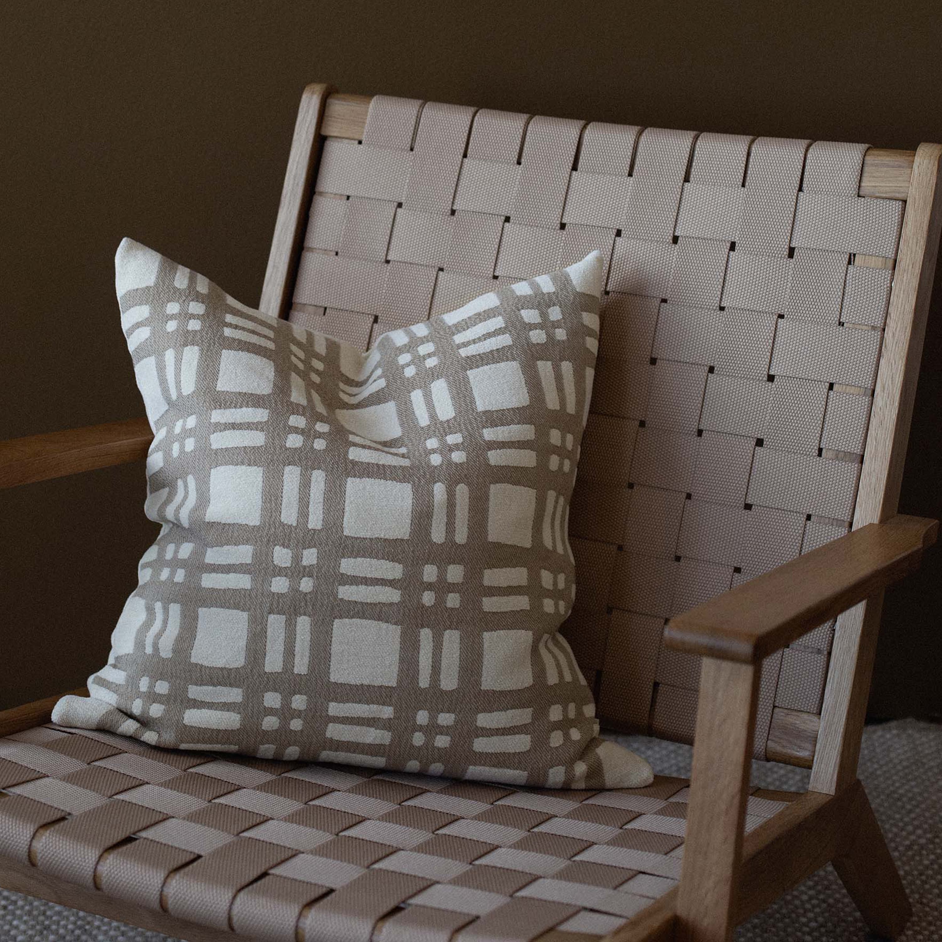 Camille Tyynynpäällinen Beige/Offwhite 50x50