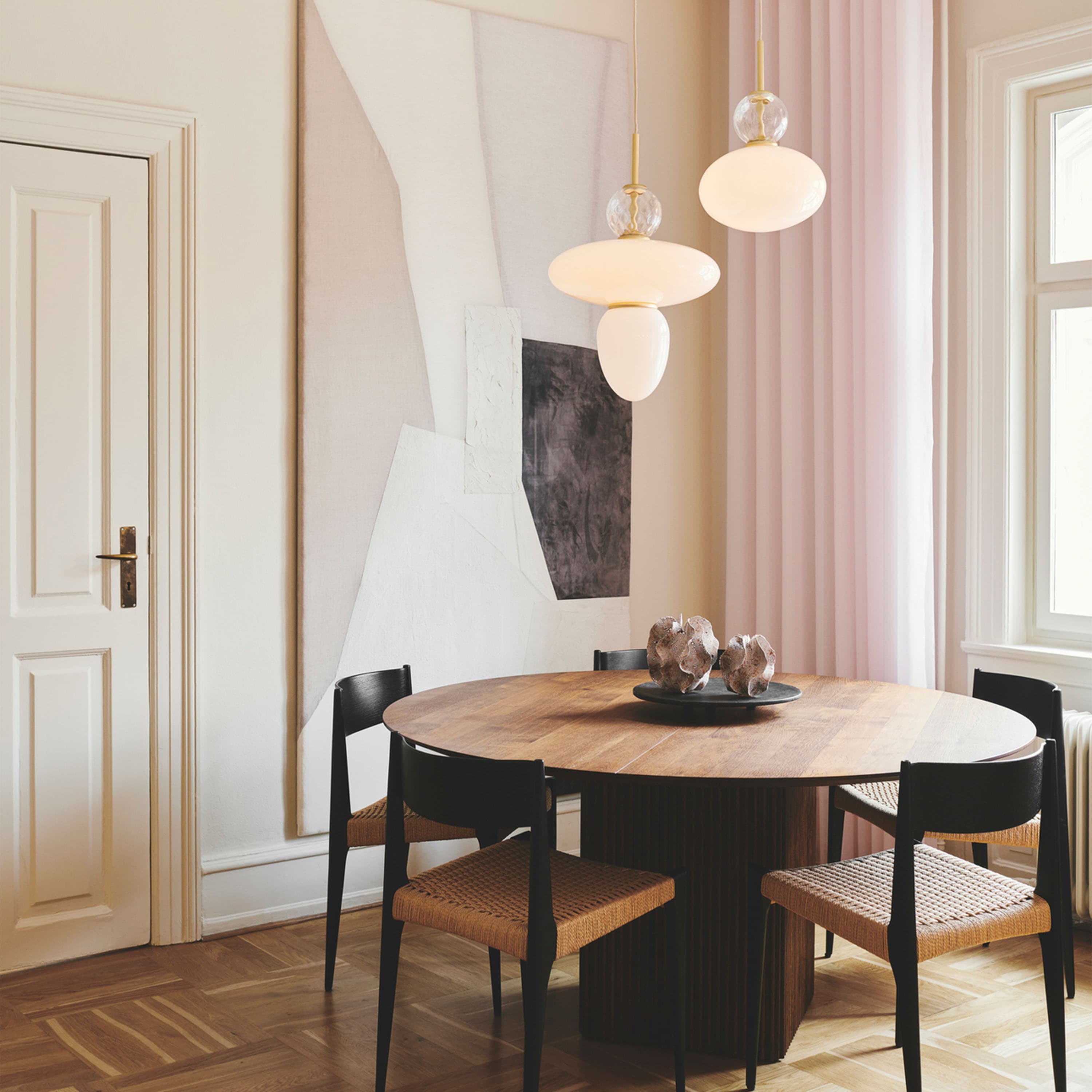 Rizzatto 32 kattovalaisin Satin Brass/Opal