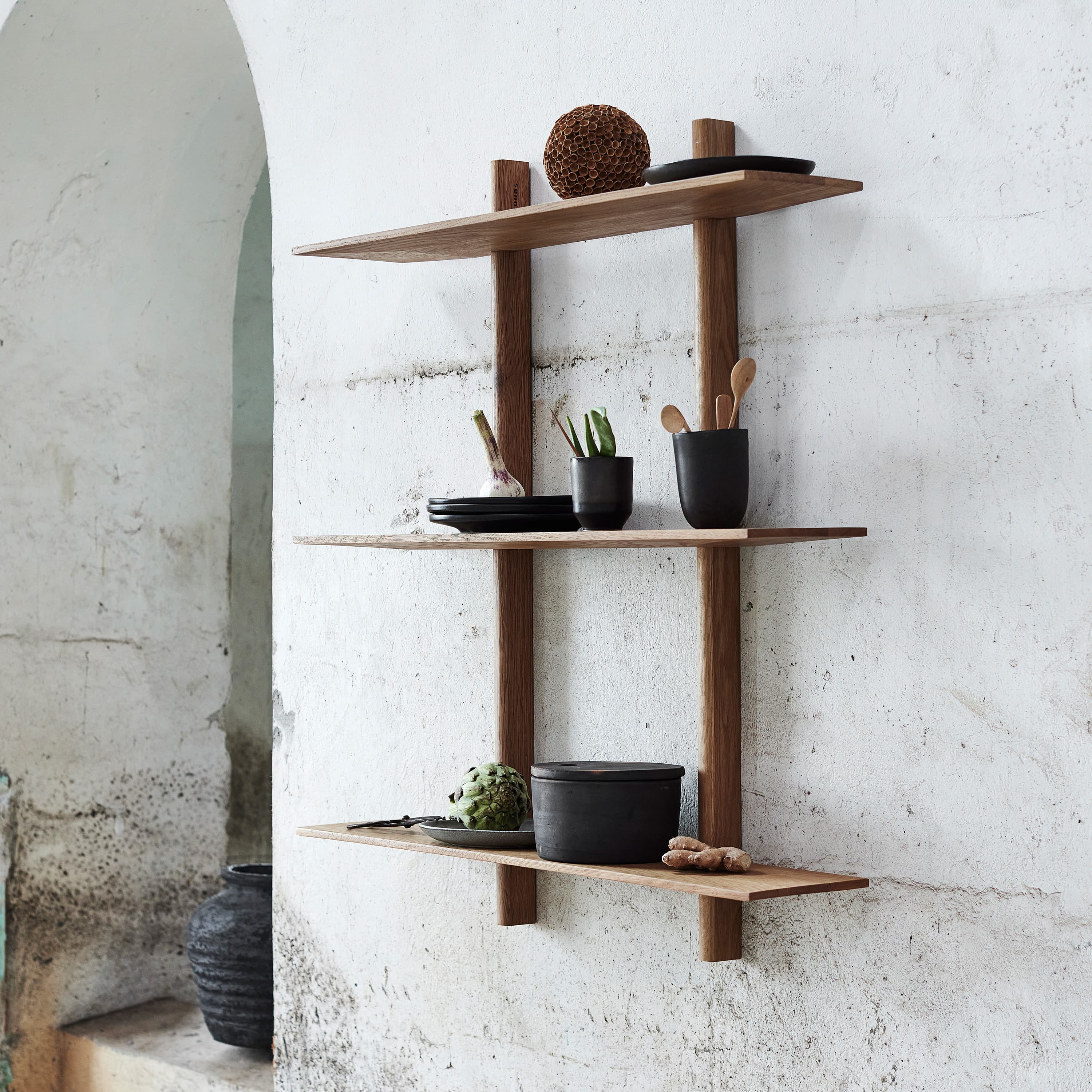 Noir Seinä­hylly Natural Oil Oak Large