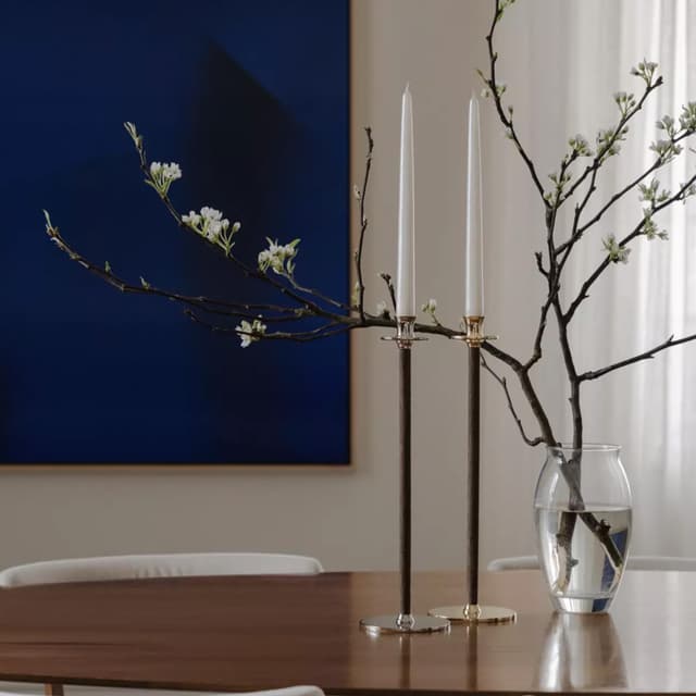Alto Basso Kynttilänjalka Kulta 39cm