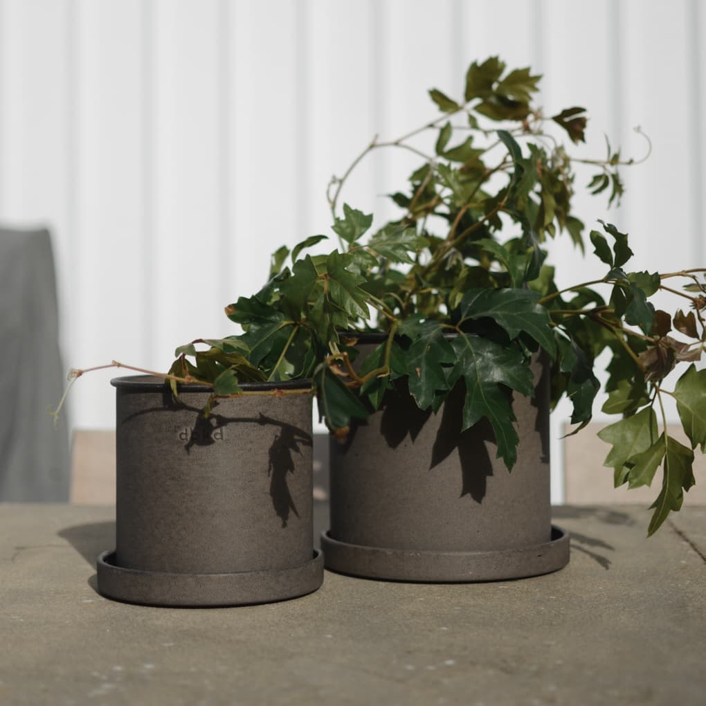 Plant Pot Brown Small 2-pakkaus