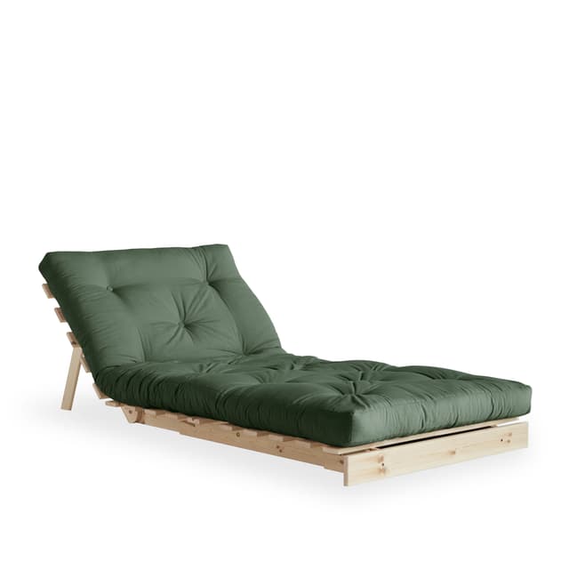 Roots Nojatuoli Luonnollinen/Olive Green 90 cm