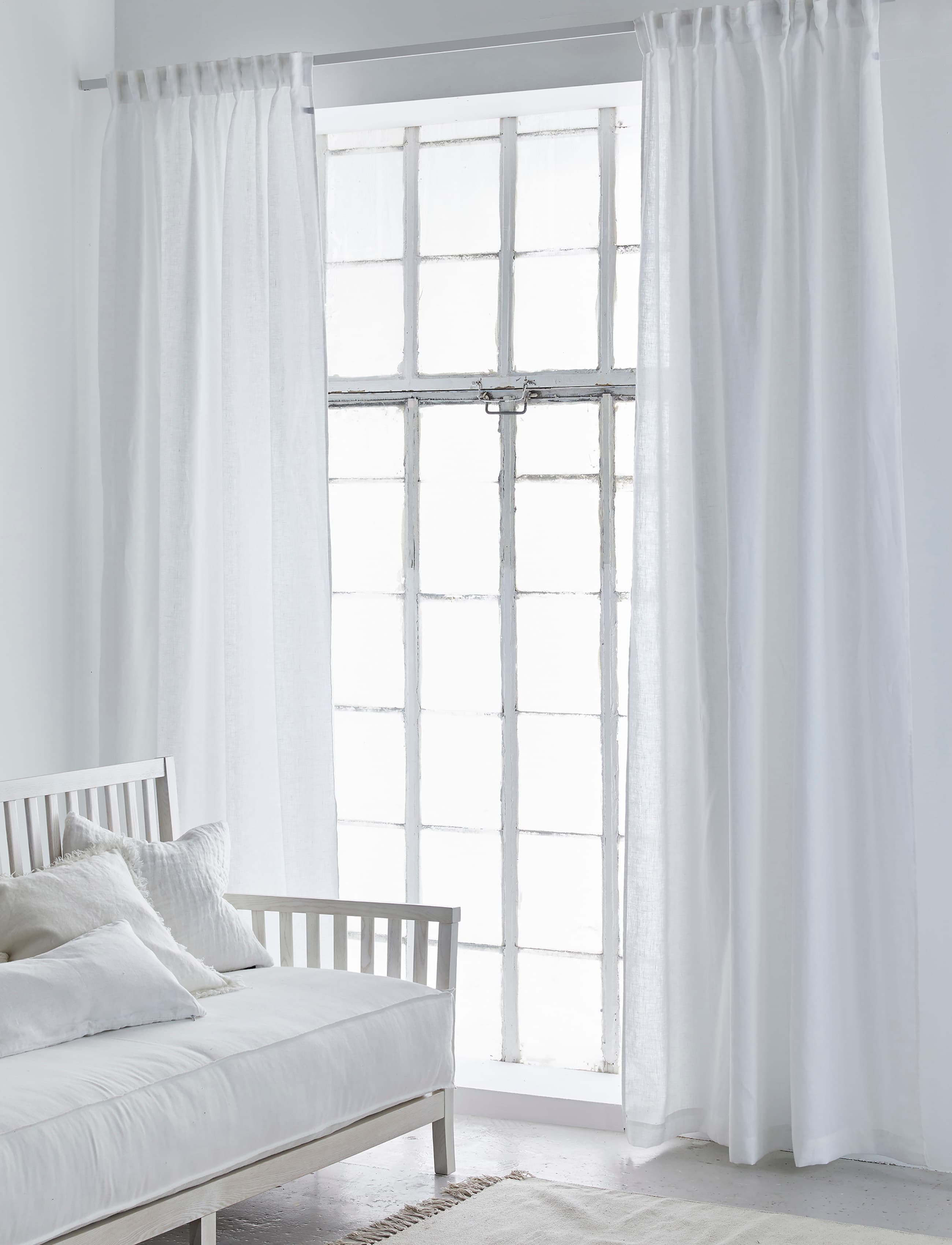 Sunshine Verho Pellava White 140x250