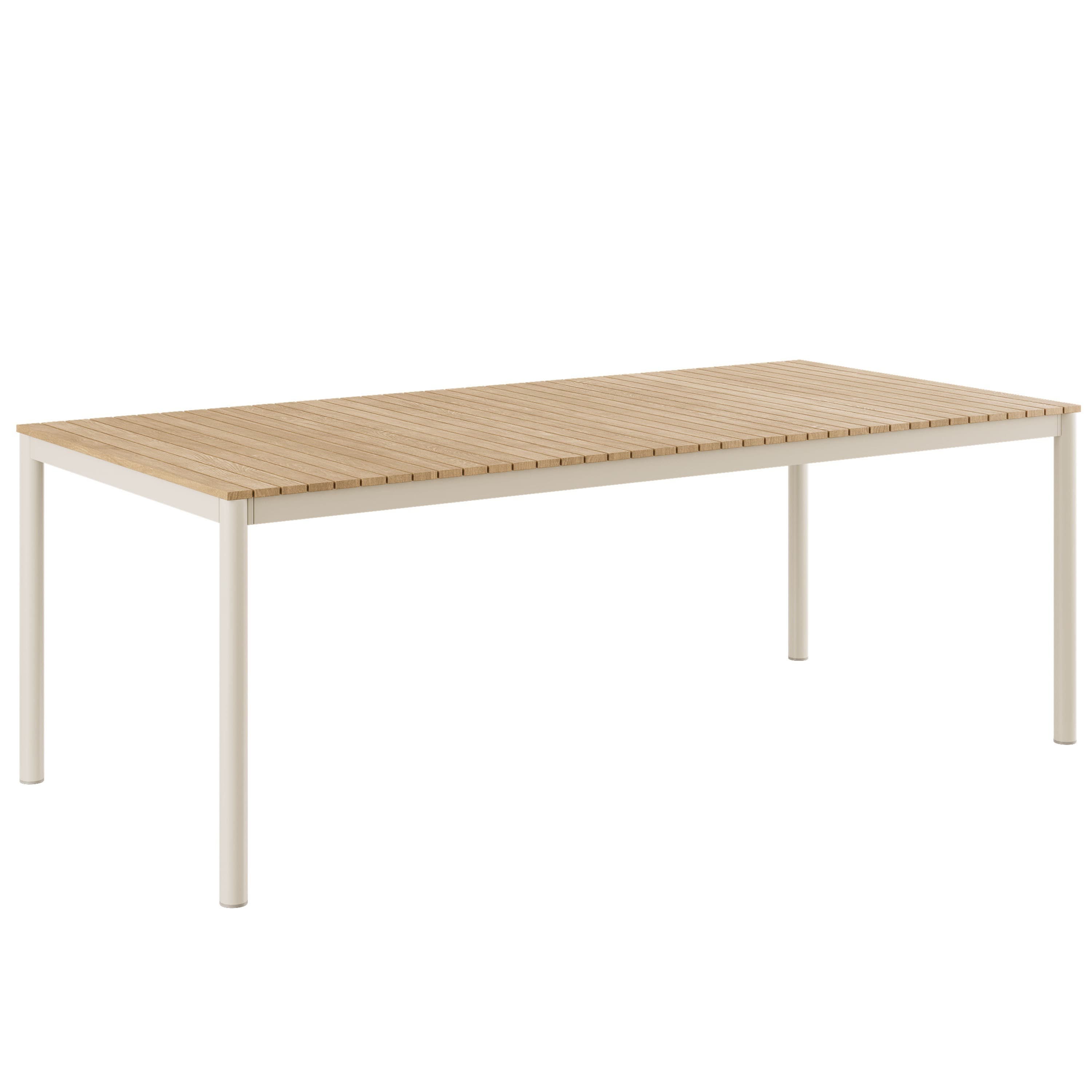 Mood Classic Ruokapöytä Sandy Grey/Teak 208x100