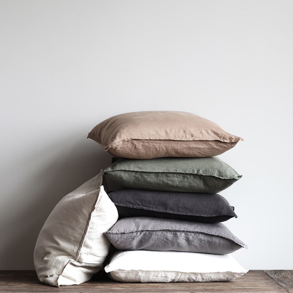 Tyynynpäällinen Pellava Khaki 50x50