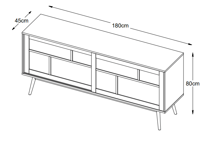 Sofia Senkki Natural Oak 180cm