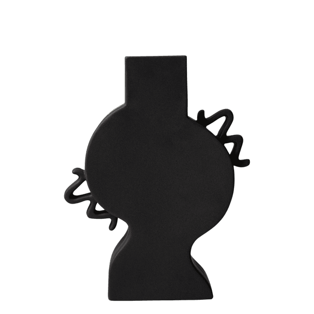 Flat Maljakko Black 33 cm