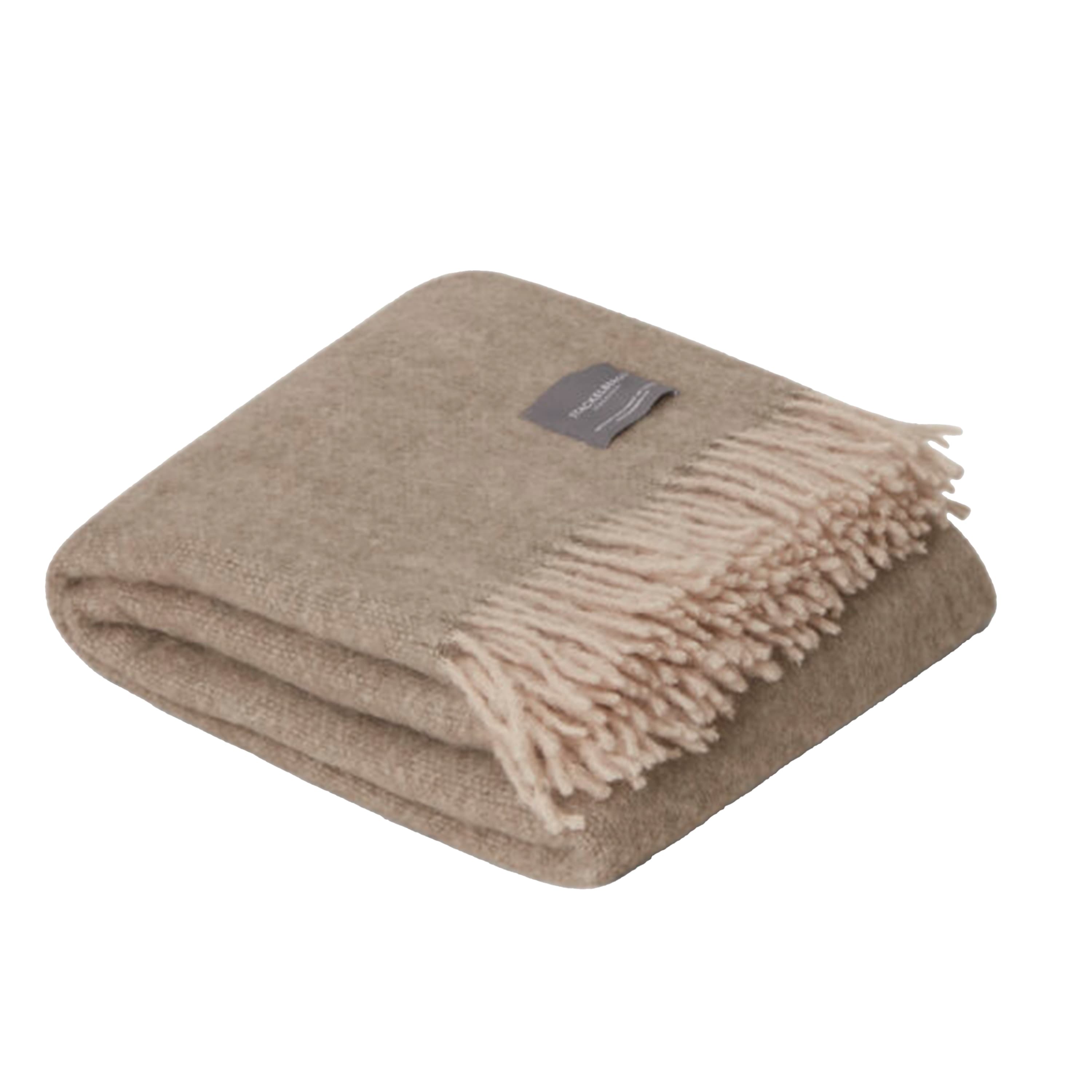 Mohair Torkkupeitto Light Taupe/Brindle Melange