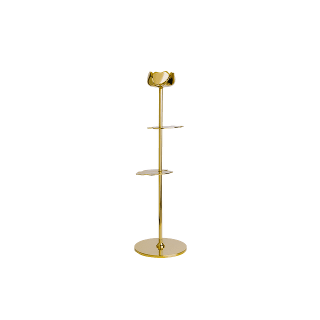 Ninfea Alta Kynttilänjalka Messinki 30cm