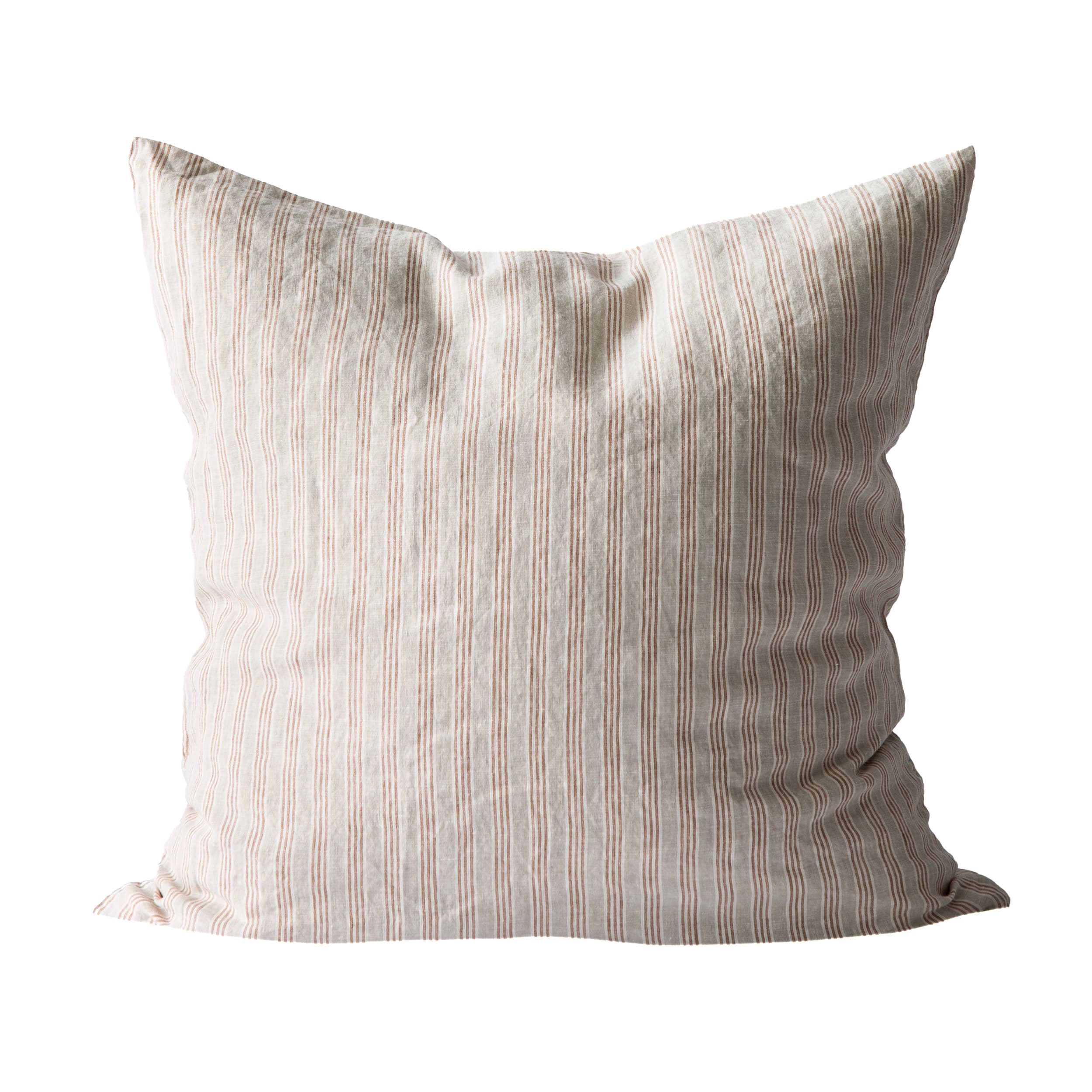 Tyynynpäällinen/tyynyliina pellava hazelnut stripe 65x65