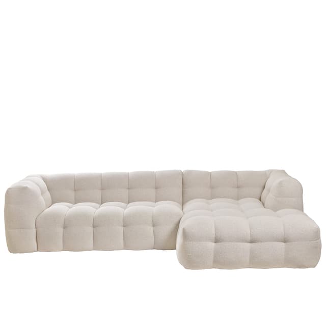 Billie Divaanisohva Oikea Beige Bouclé