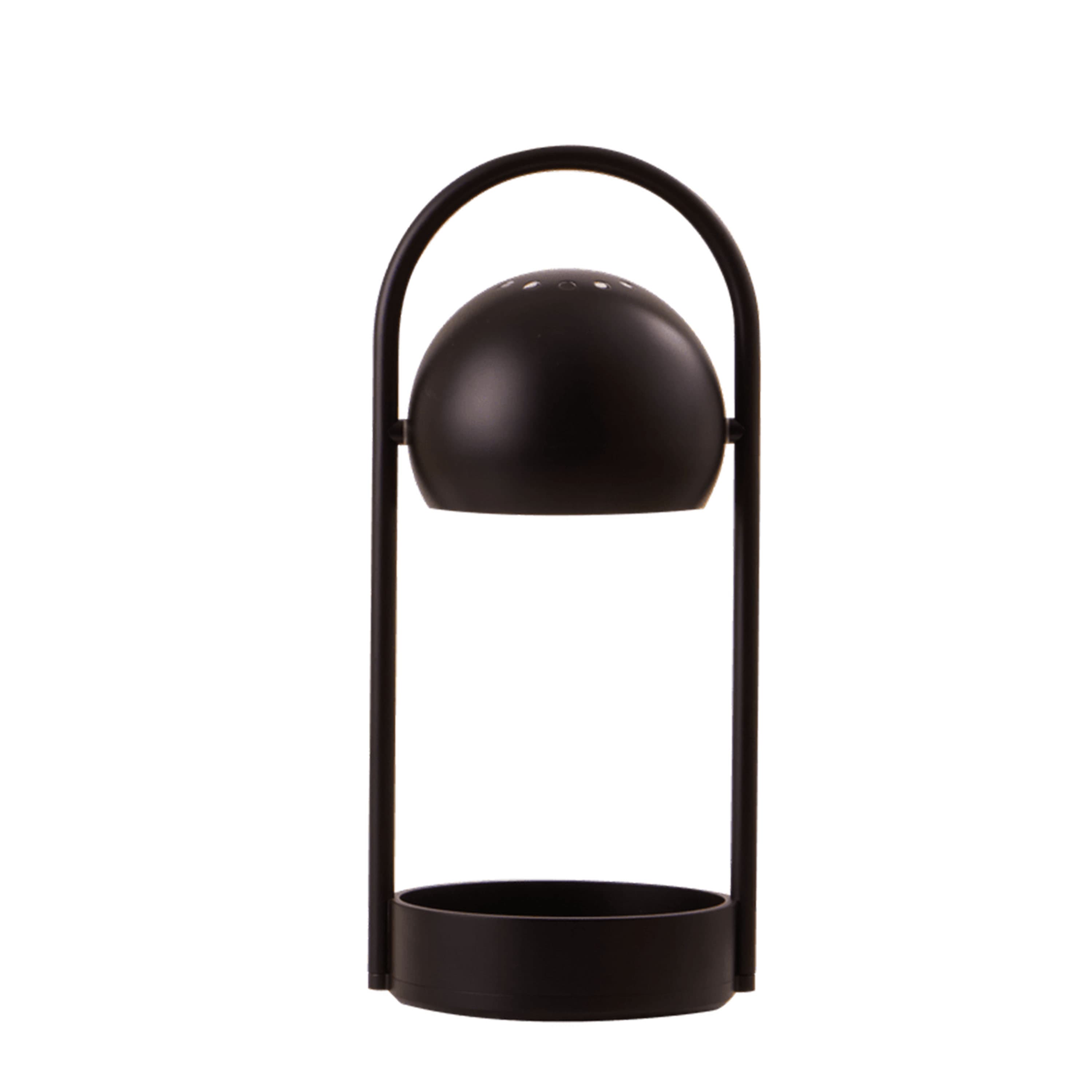 Pallomainen kannettava pöytävalaisin musta 32 cm