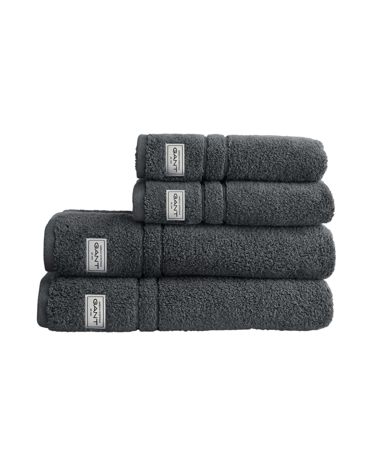 Organic Premium Terry Pyyhe Anchor Grey 4-pakkaus