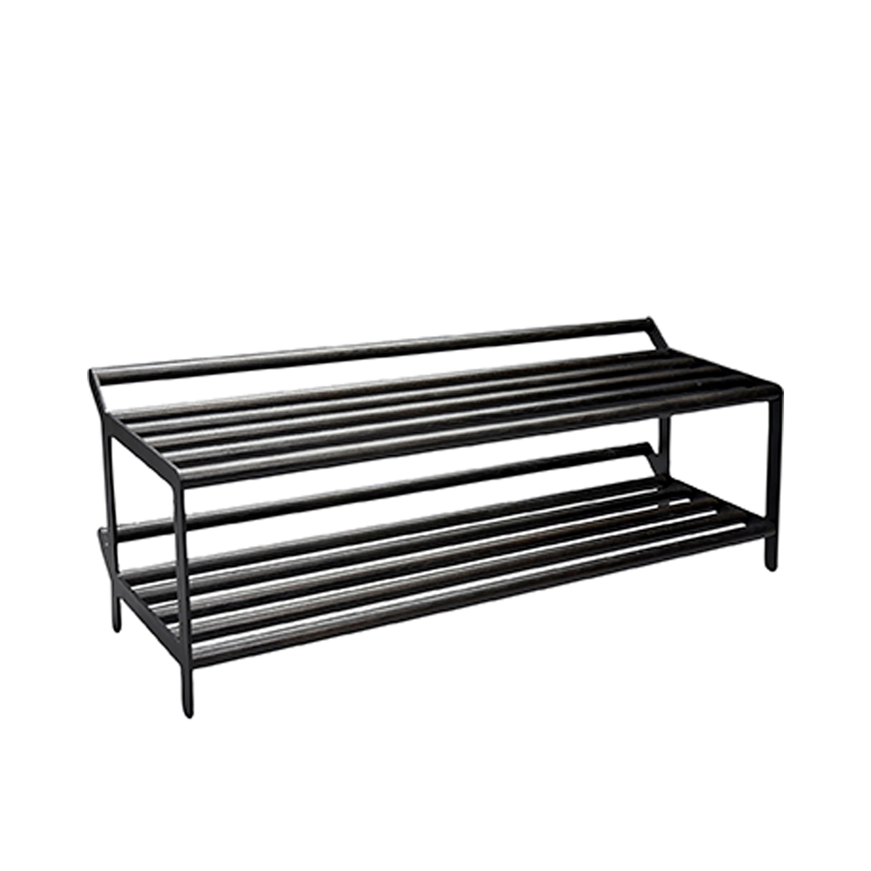 Tamburin Kenkähylly Mustaksi Petsattu Tammi/Musta 100cm