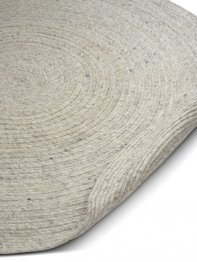 Merino Pyöreä villamatto Concrete Ø200