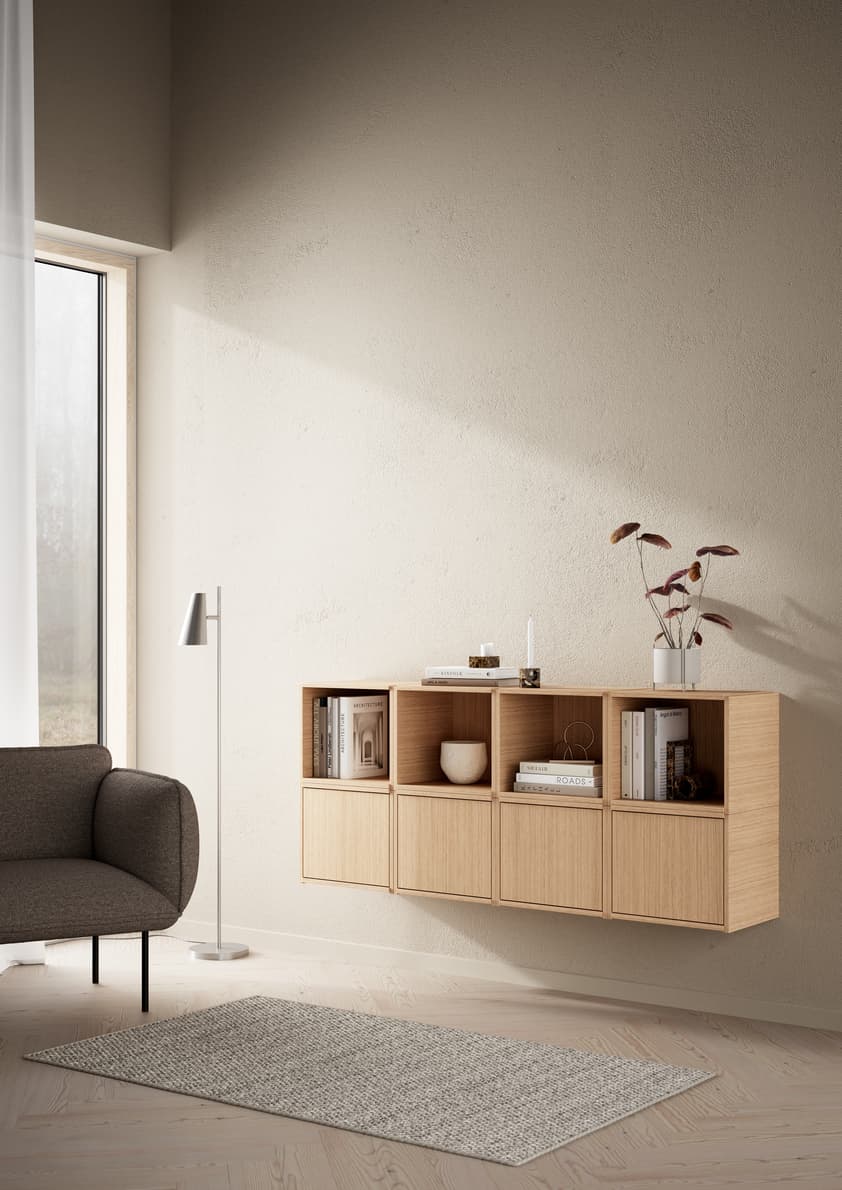 Bricks Cube right kaappi white oak 36x36