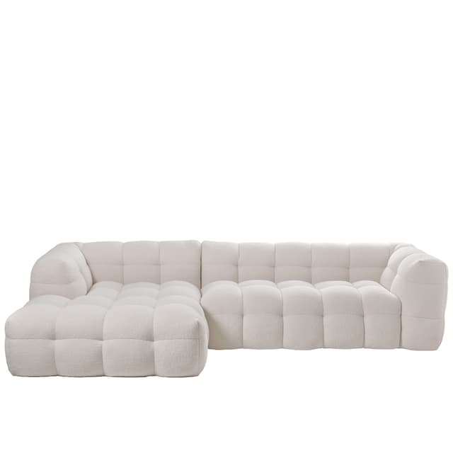 Billie Divaanisohva Vasen Creme Teddy