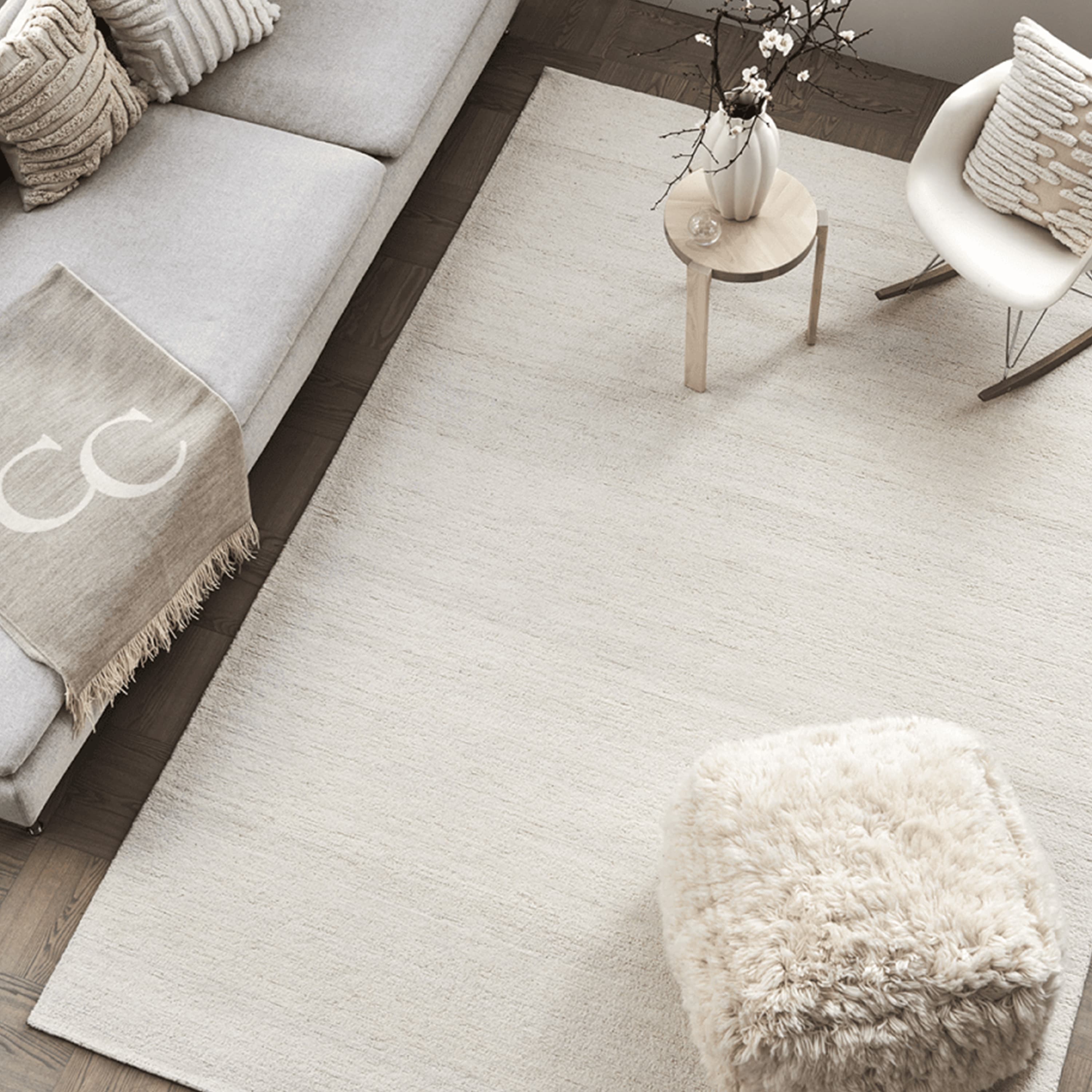 Boucle villamatto ivory 250x350