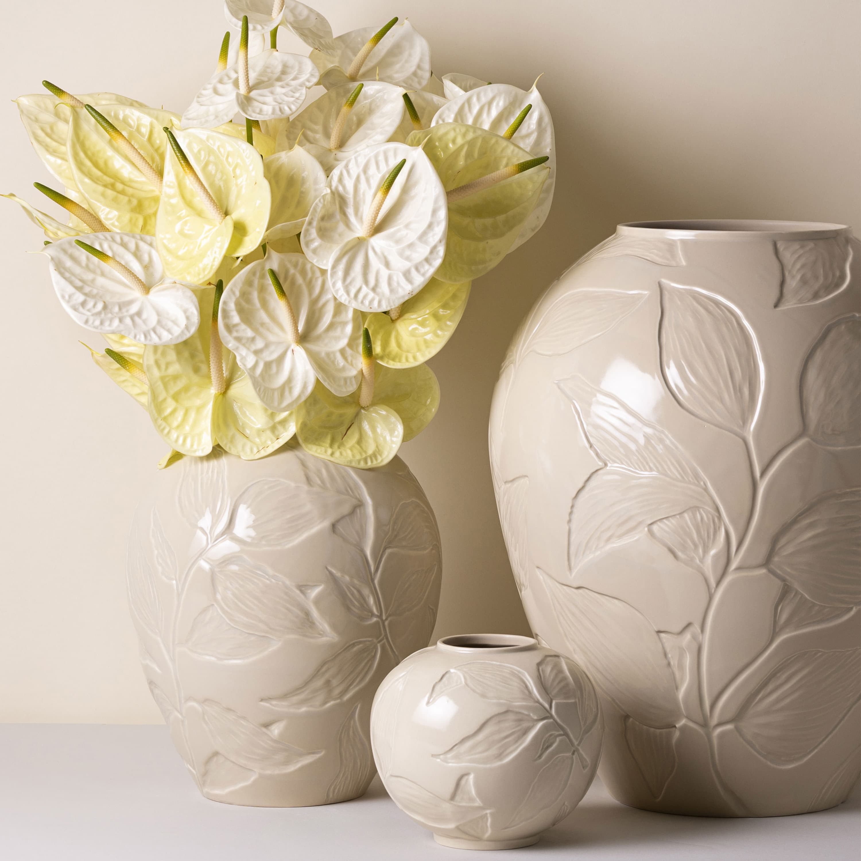 Florita‑maljakko lasitettu Sandstone 15 cm