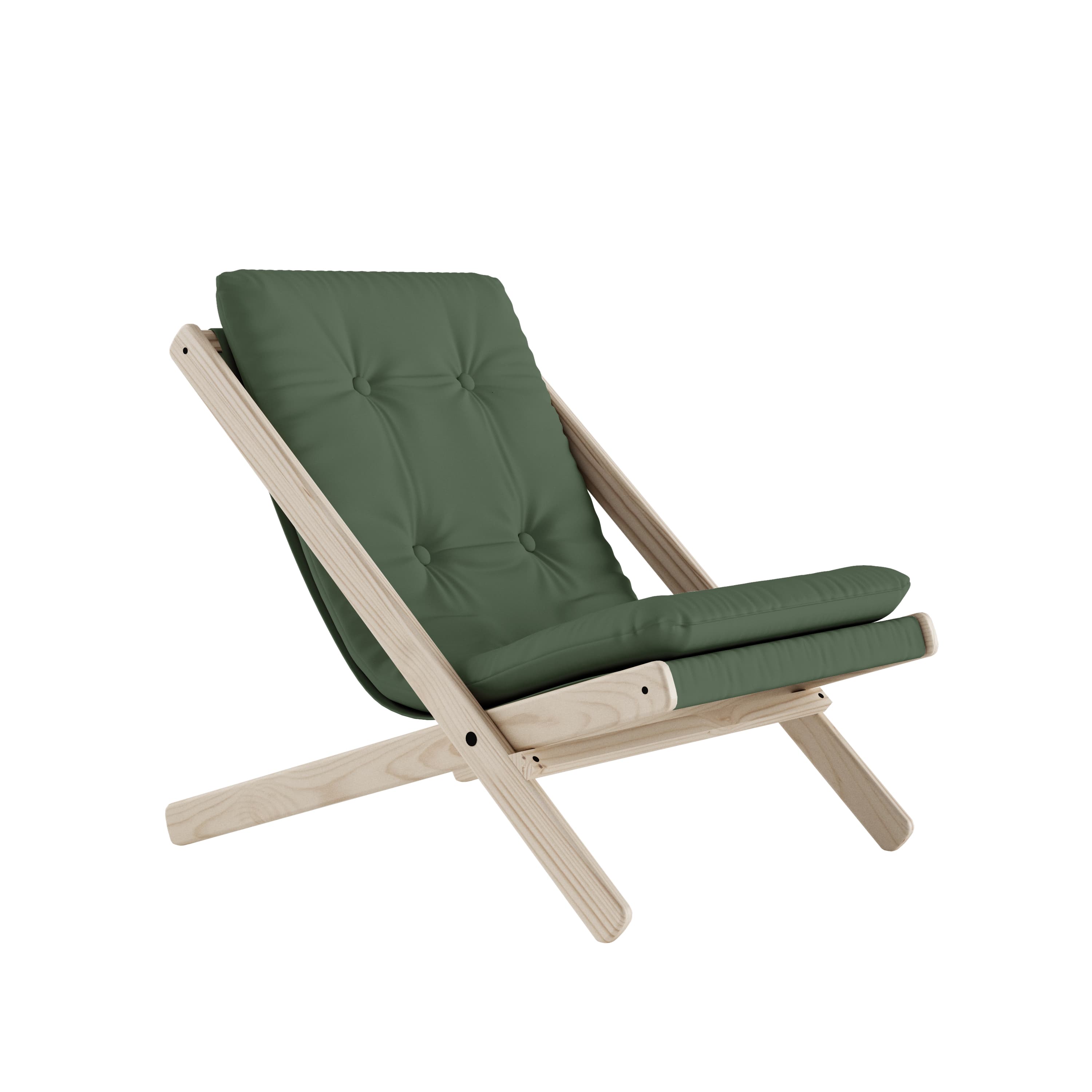 Boogie lepotuoli natur/olive green