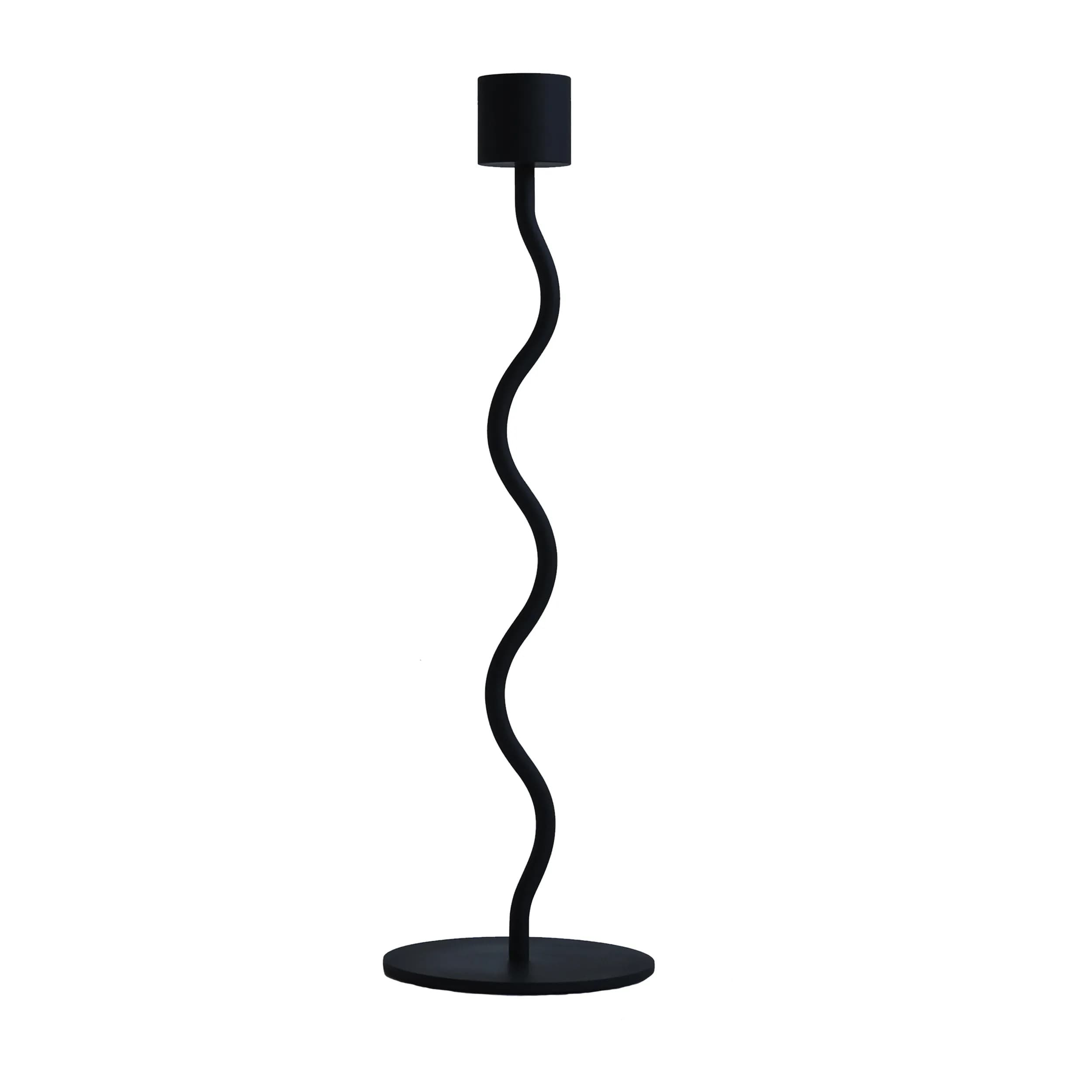 Curved Kynttilänjalka Black 26cm