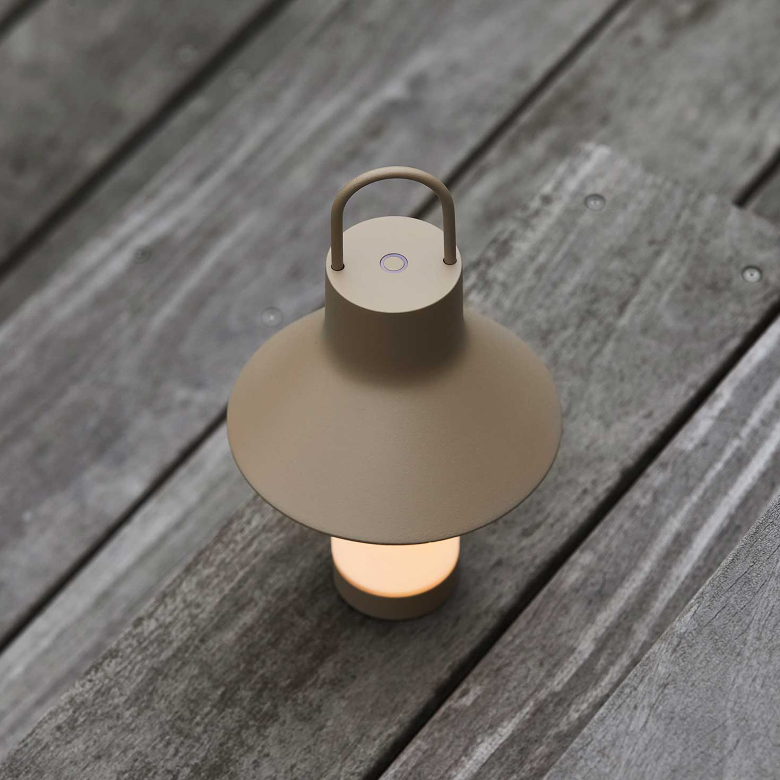 Shadow Ladattava Pöytävalaisin Grey/Beige Ø15