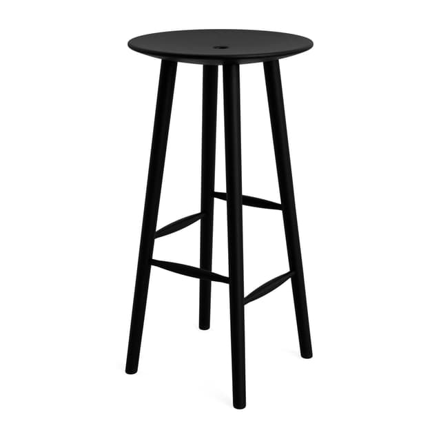 DiVolo Baarituoli Mustaksi Petsattu Tammi 75cm