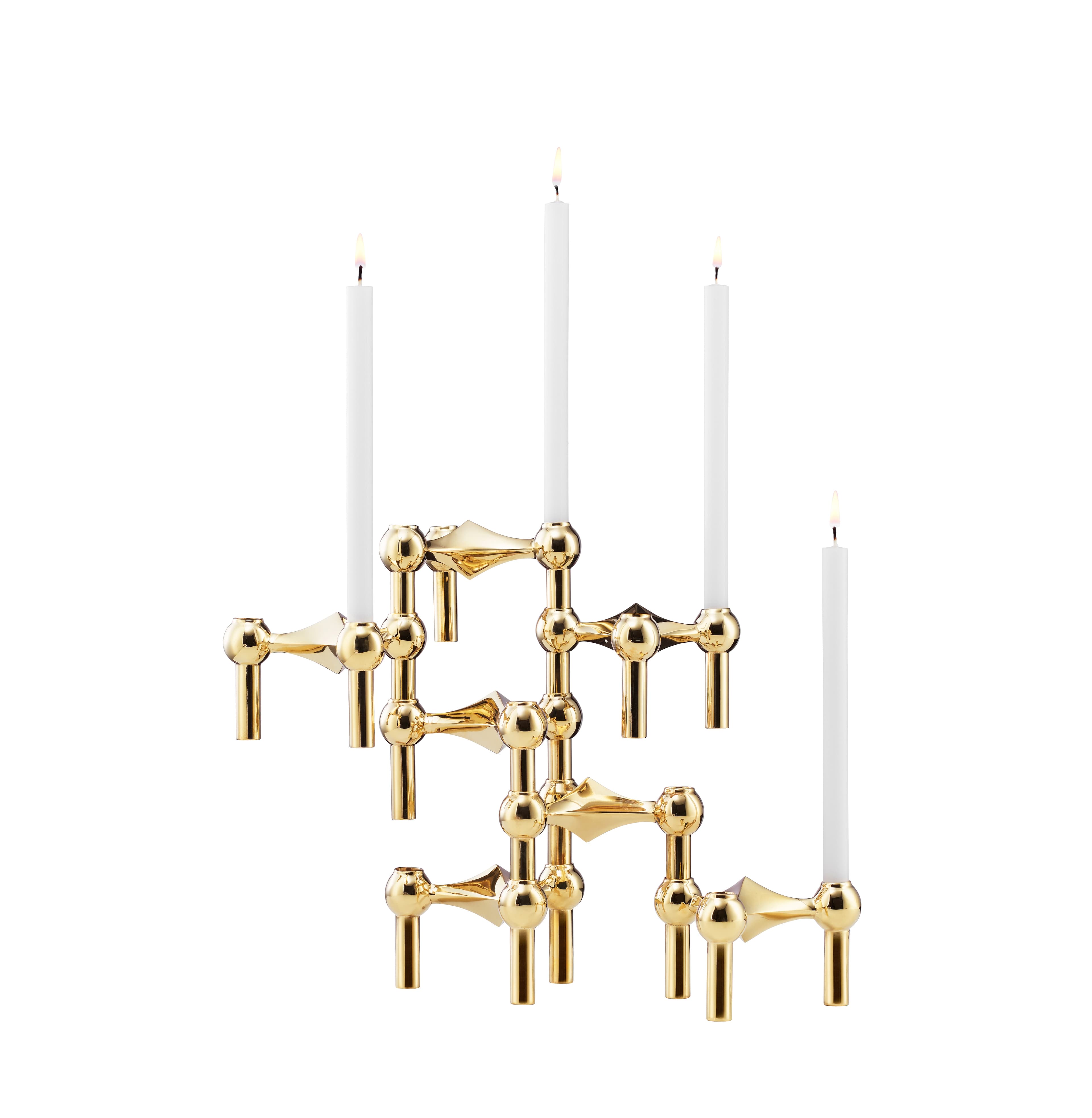 STOFF Nagel Kynttilänjalka Solid Brass 3-pakkaus