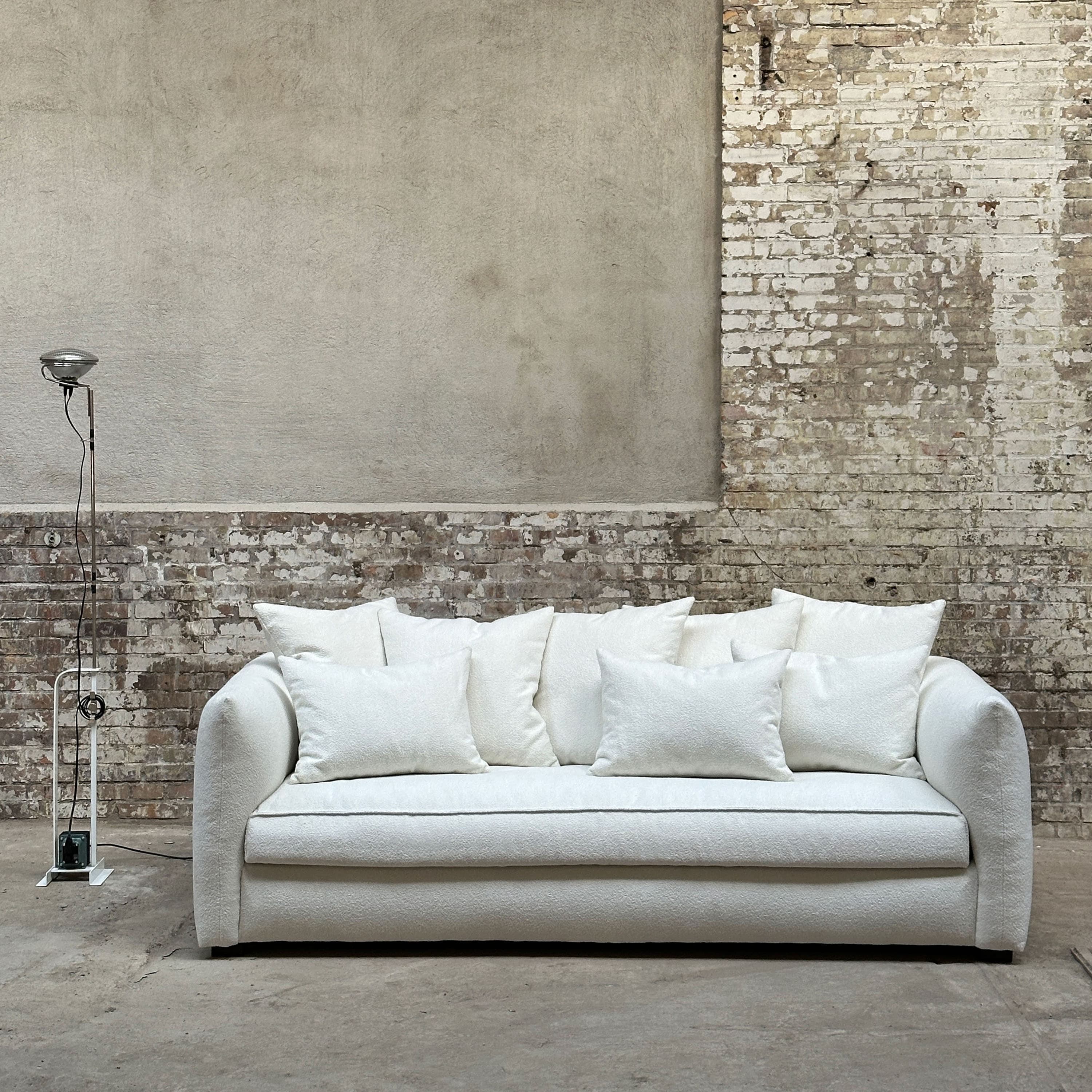 Cornell-sohva Bouclé Classic Offwhite 225cm