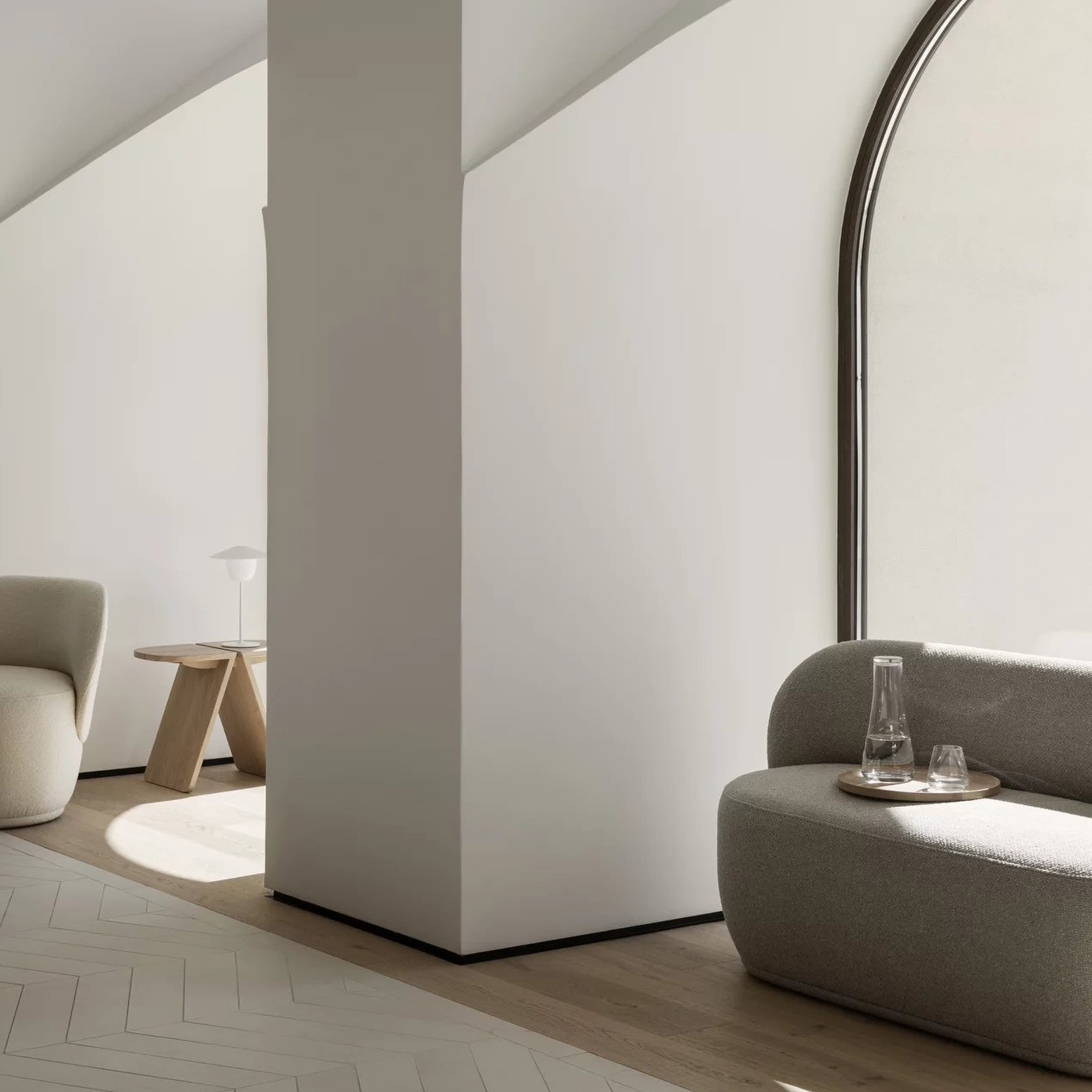 Kuon 2-istuttava Sohva Socia Taupe 137cm