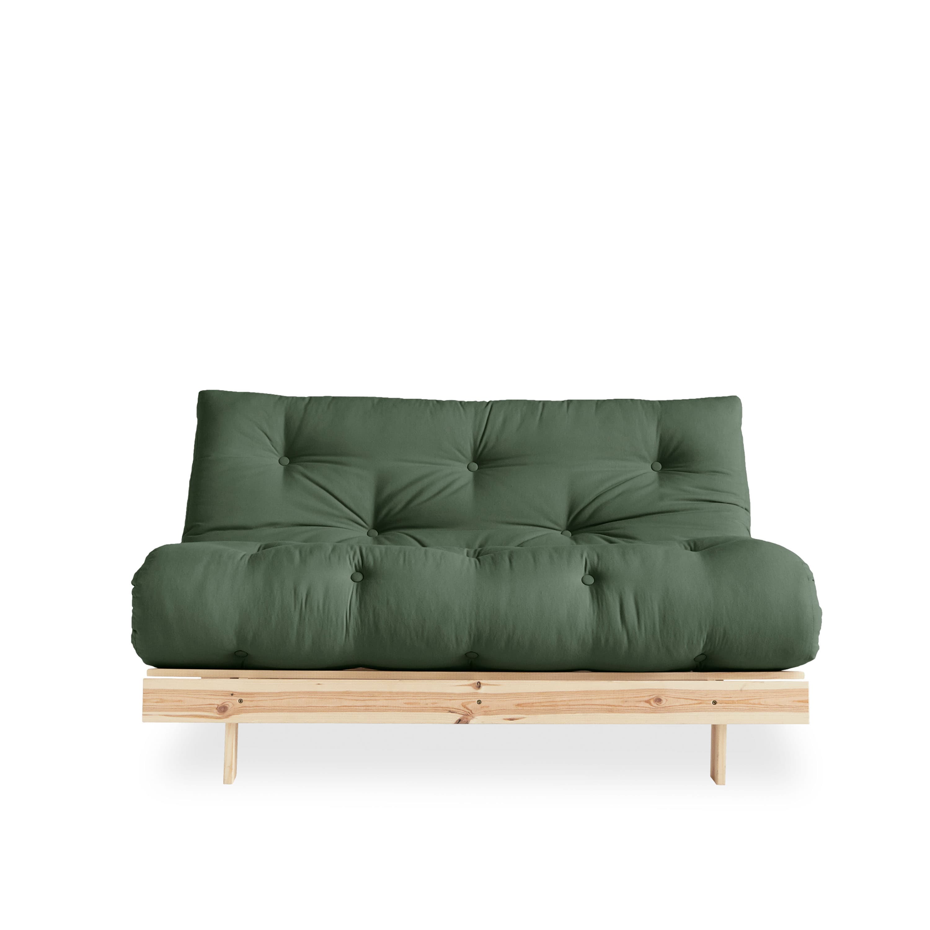 Roots Vuodesohva Luonnollinen/Olive Green 140 cm