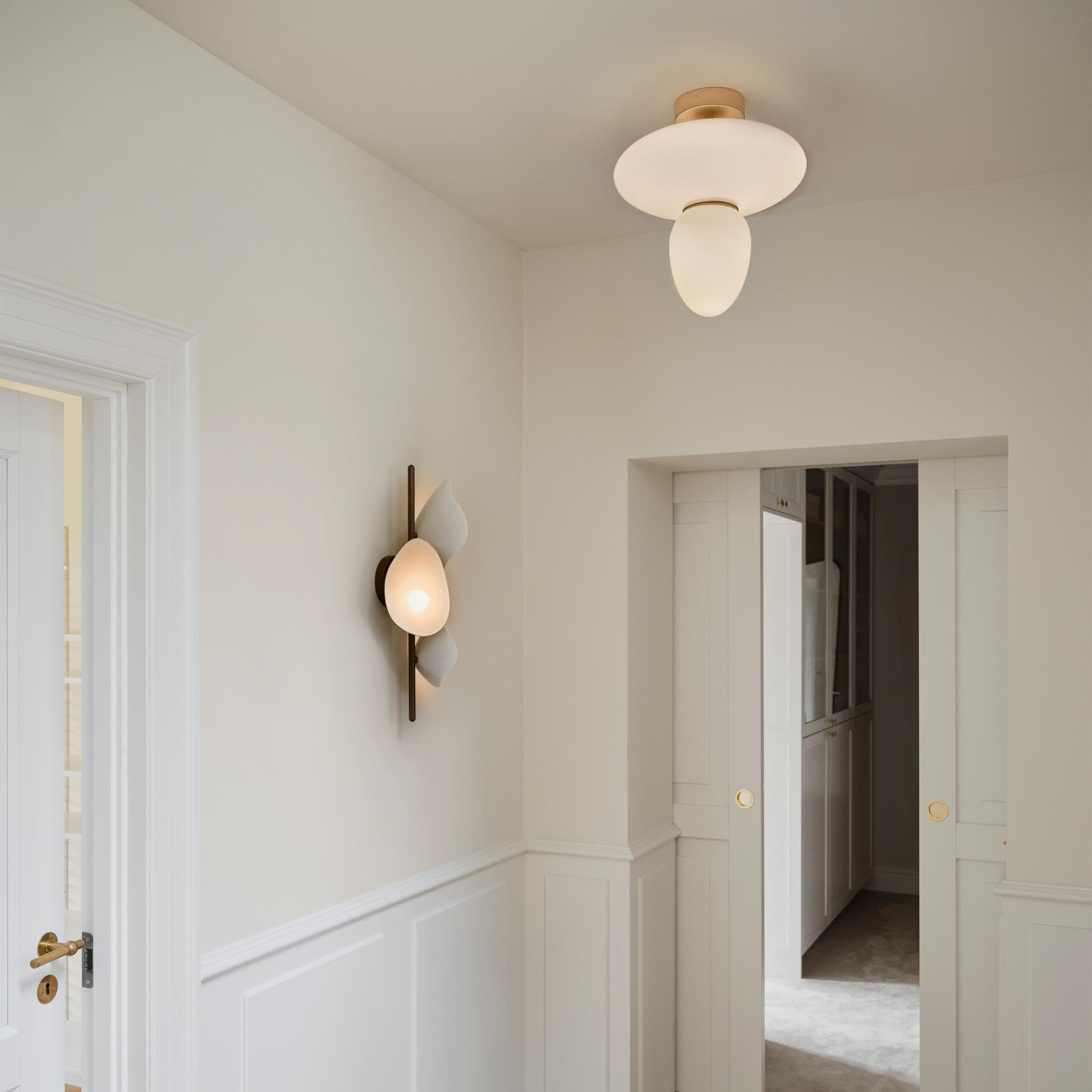 Rizzatto 42 kattovalaisin Satin Brass/Opal