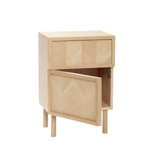 Herringbone Yöpöytä FSC Tammea
