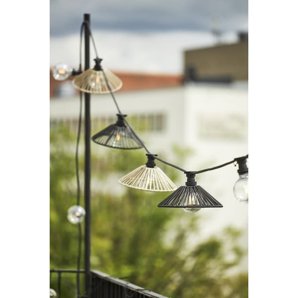 Vide lampunvarjostin musta Ø38cm
