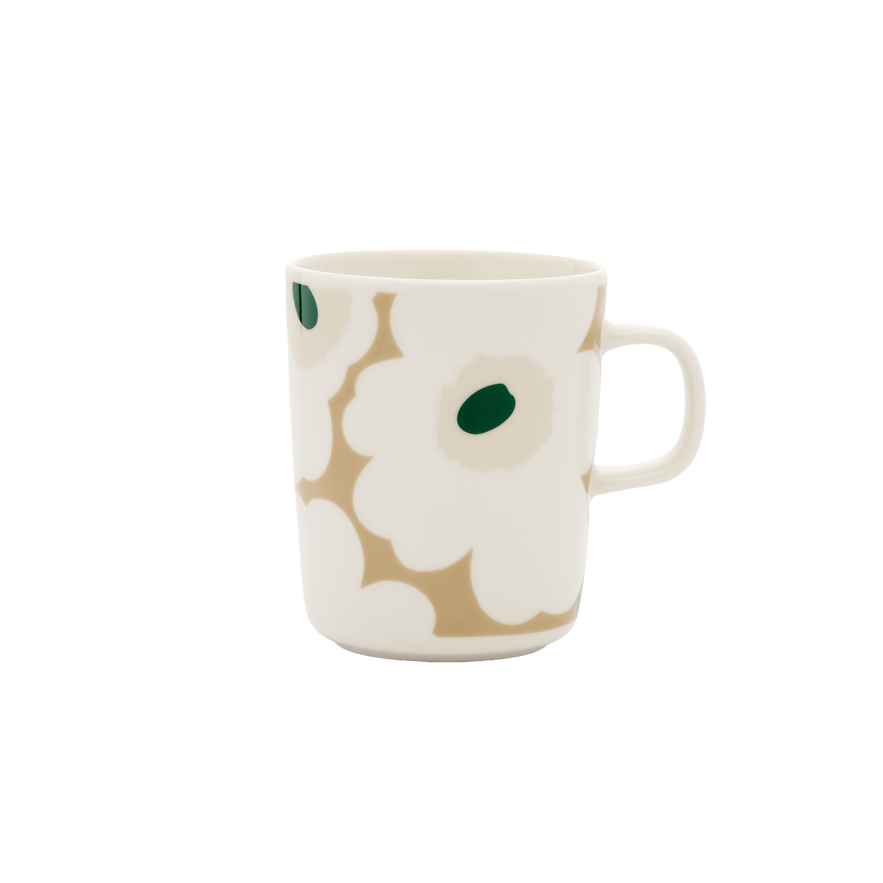 Oiva Unikko Muki White/Beige/Dark Green