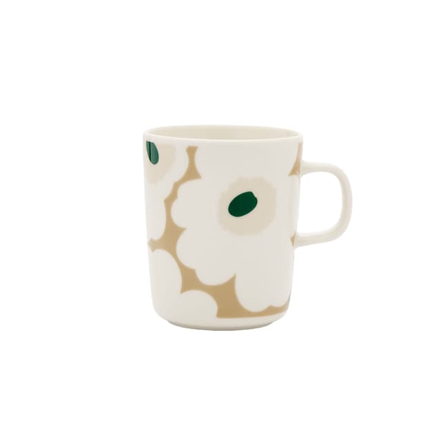 Oiva Unikko Muki White/Beige/Dark Green