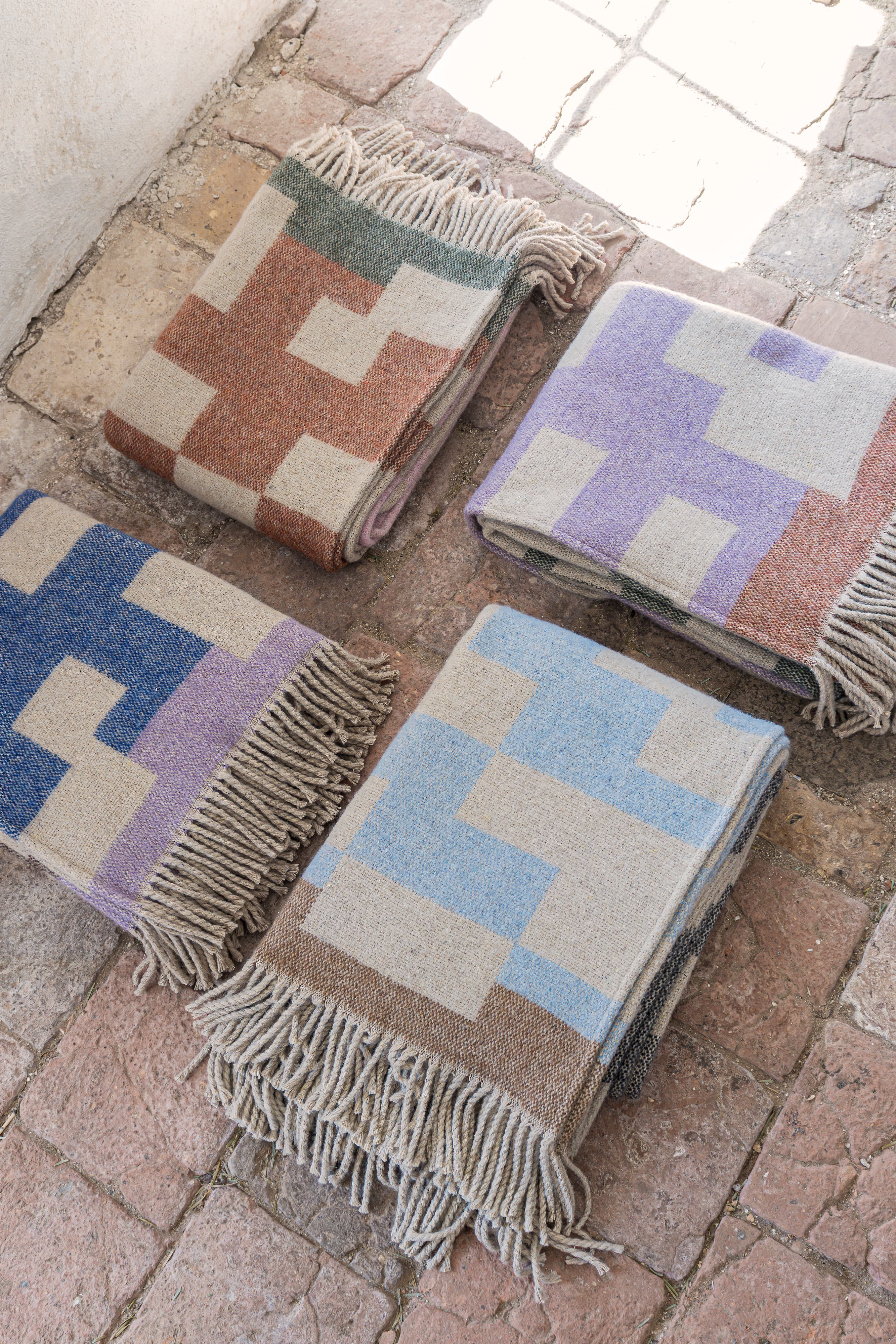 Maze torkkupeitto light blue 130x190